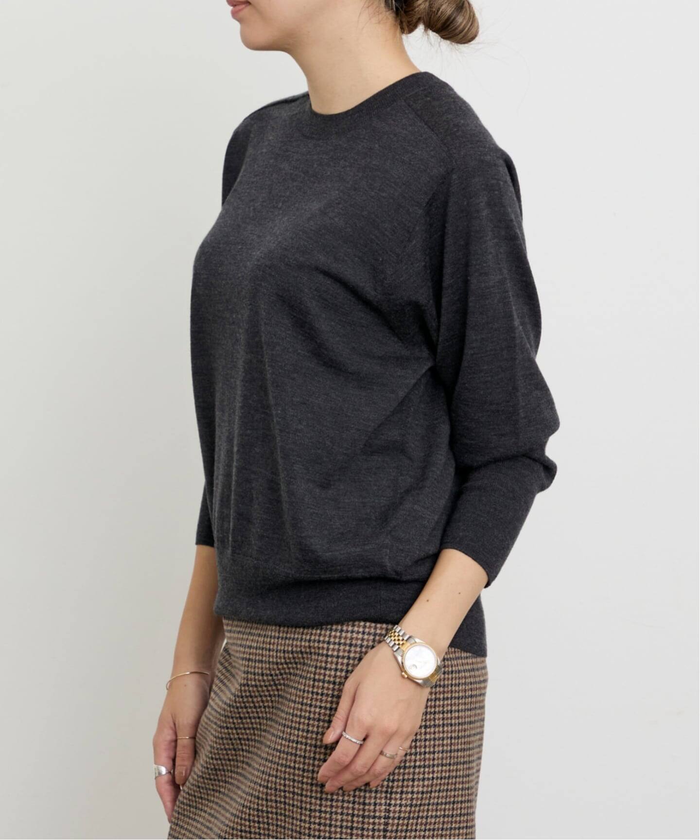 Wool Silk Cashmere Crewneck Knit（ニット／セーター）｜L