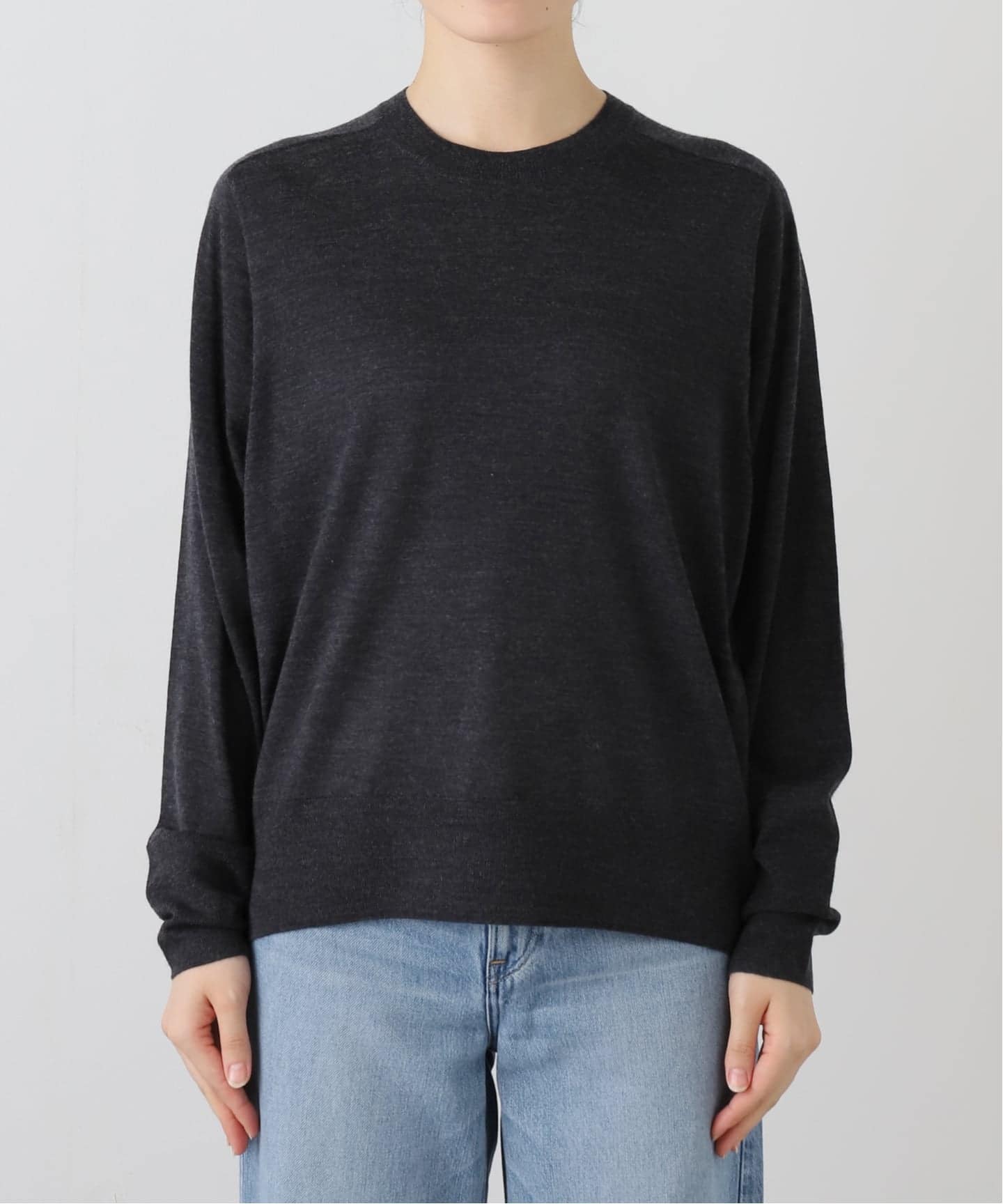 Wool Silk Cashmere Crewneck Knit（ニット／セーター）｜L