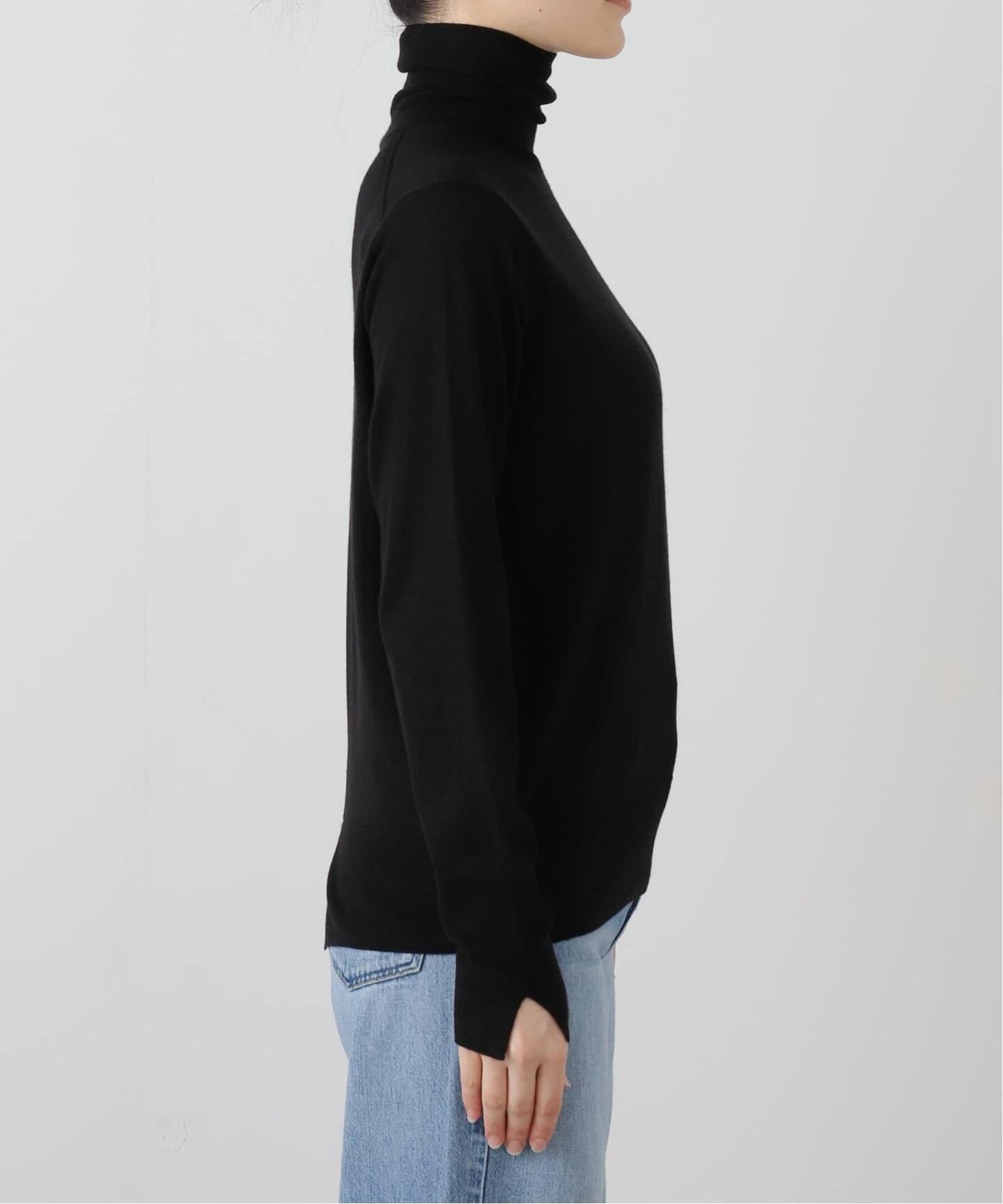 Wool Silk Cashmere Turtleneck Knit（ニット／セーター）｜L