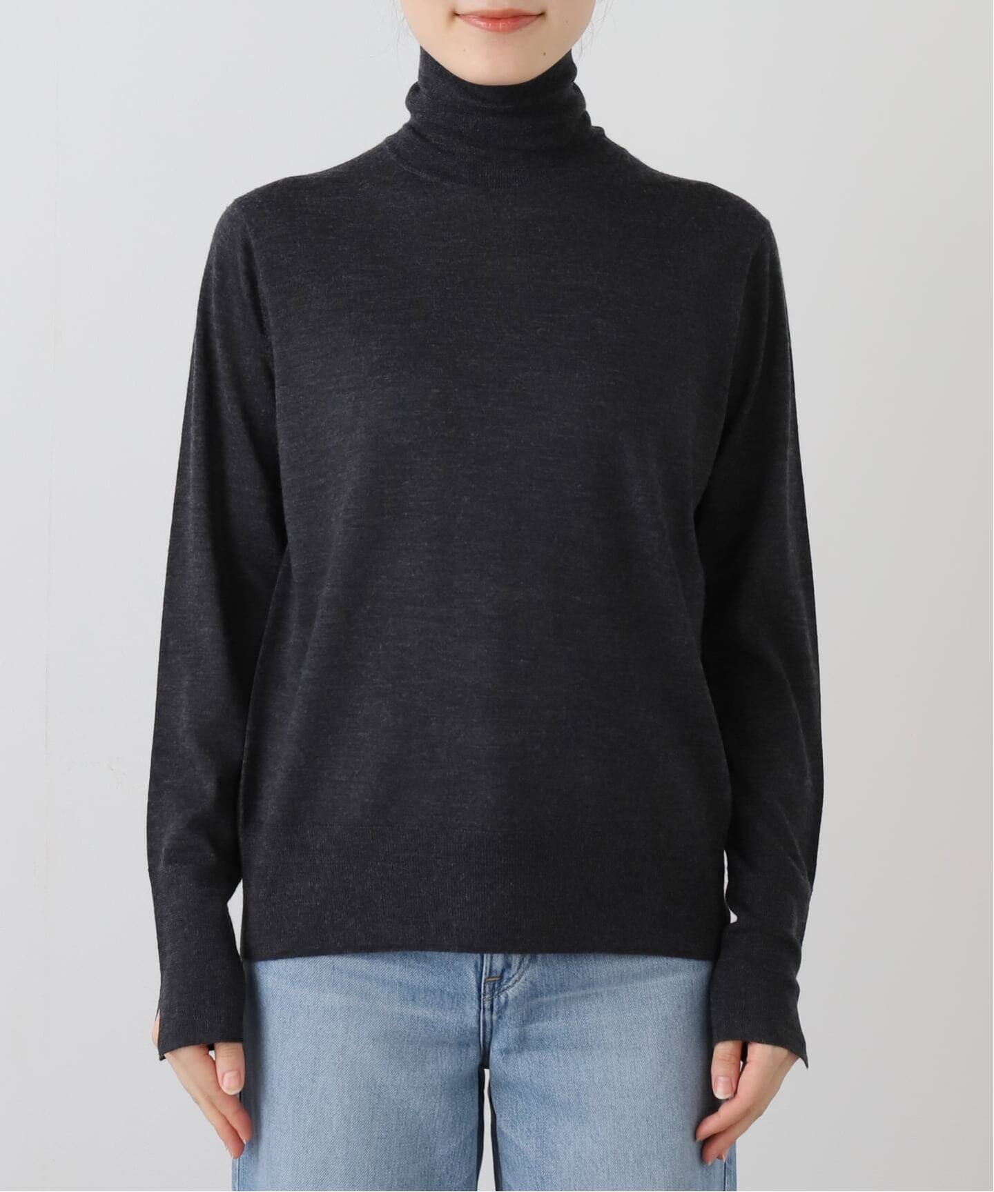Wool Silk Cashmere Turtleneck Knit（ニット／セーター）｜L