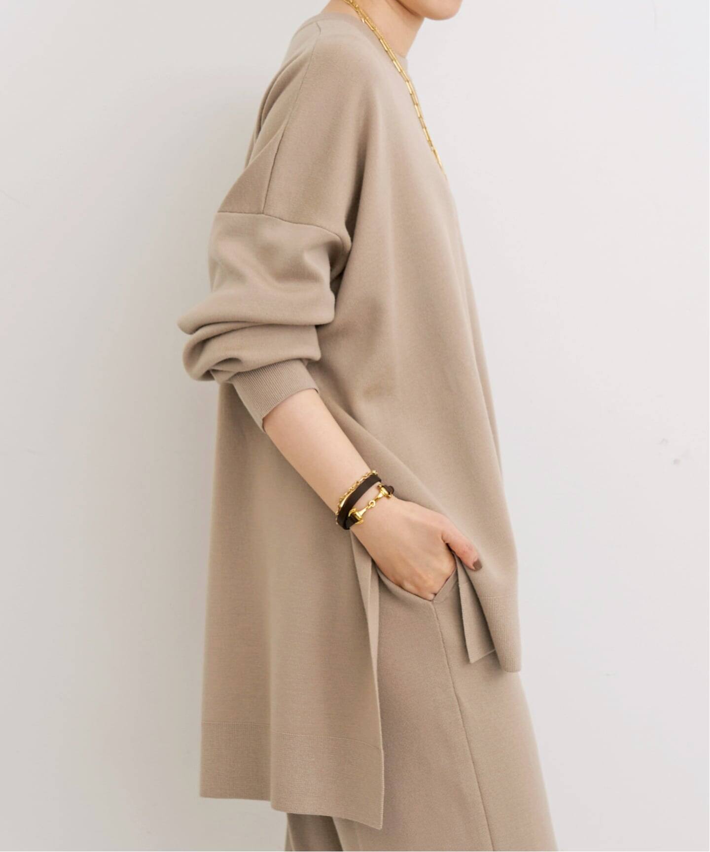 18G Smooth Wide Pullover（ニット／セーター）｜L'Appartement