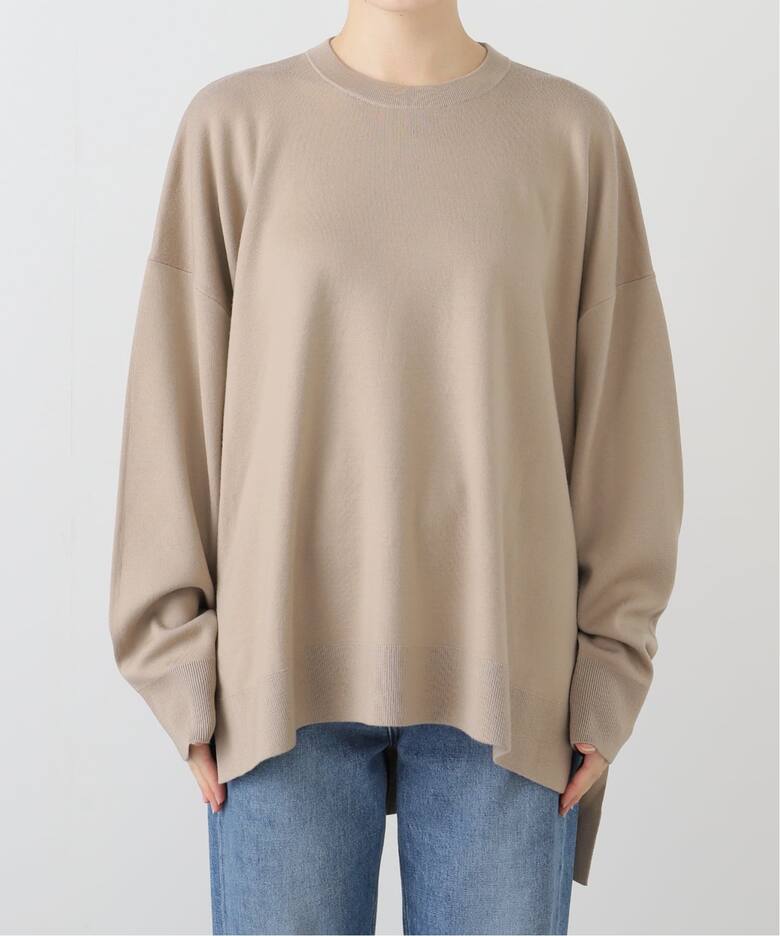 18G Smooth Wide Pullover（ニット／セーター）｜L