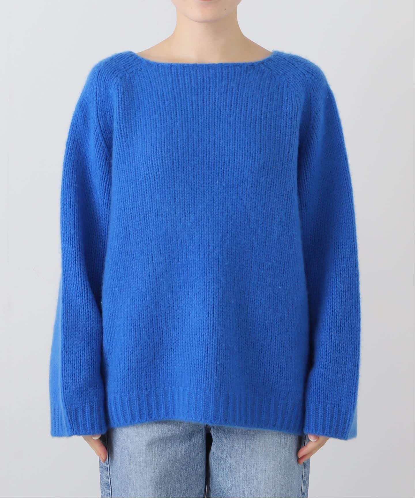 22ss アパルトモン　ドゥーズイエムクラス ロイヤルブルー ニット コットン Cozy Cashmere Knit（ニット／セーター）｜L'Appartement