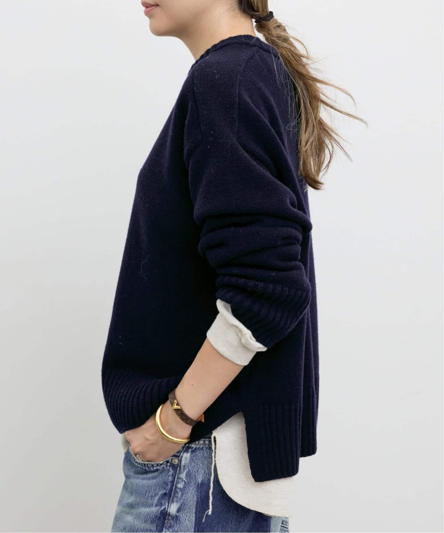 アパルトモン Sleeveless Knit ネイビー 未着用 アパルトモン Sleeveless Knit ネイビー 未着用