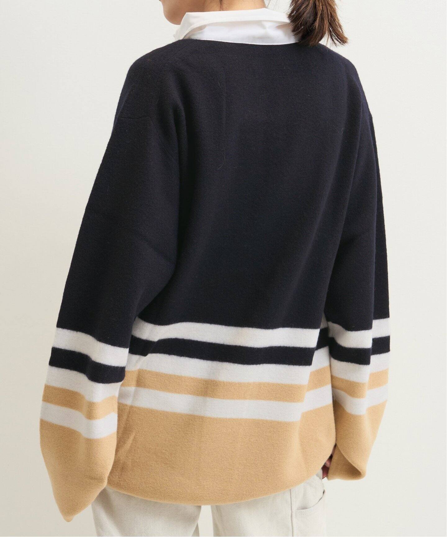 WALES BONNER/ウェールズ ボナー】 POLO KNIT（ニット／セーター）｜L  