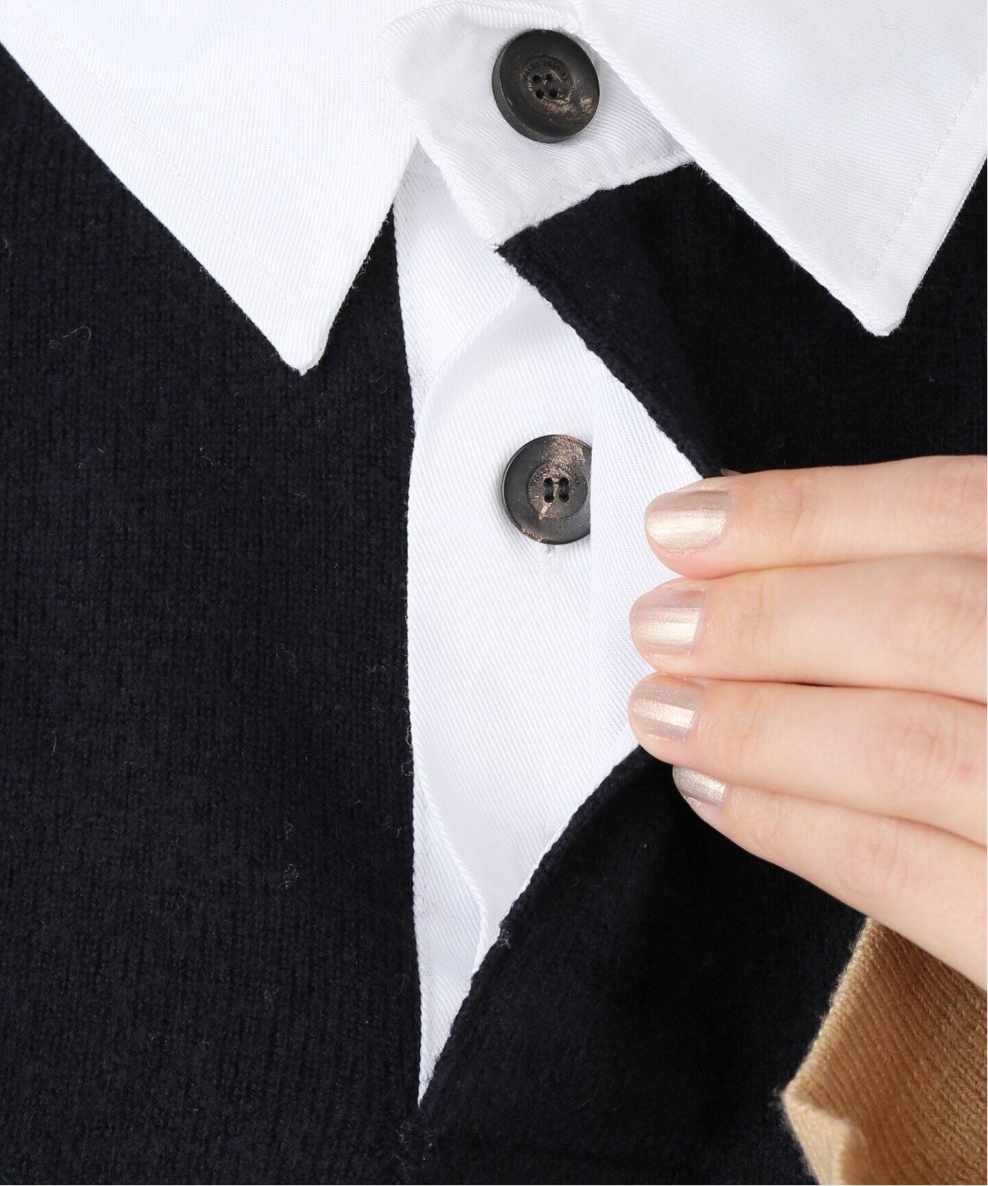 WALES BONNER/ウェールズ ボナー】 POLO KNIT（ニット／セーター）｜L  