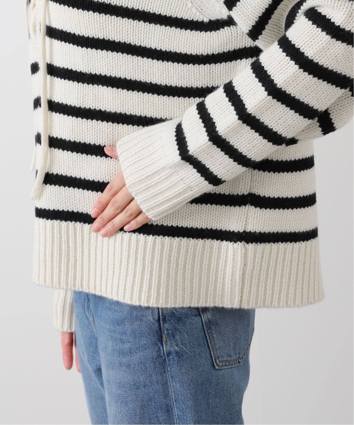 L&#39;Appartement DEUXIEME CLASSE - 未使用☆アパルトモン  NILI LOTAN ニリロタン  ケーブル編みニット NILI LOTAN/ニリ ロタン】 NOEMI STRIPE SWEATER（ニット