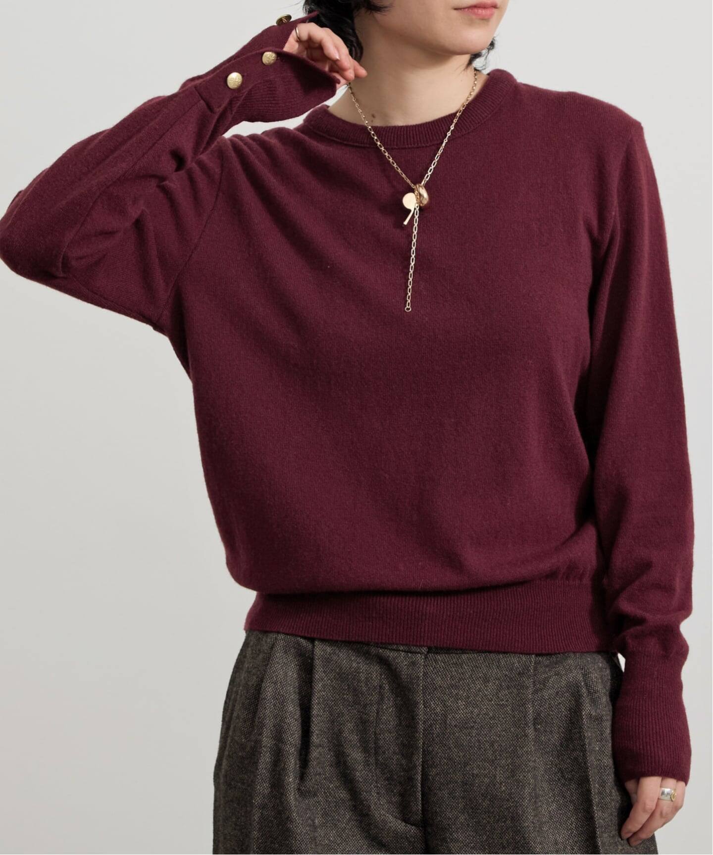 LES PRAIRIES DE PARIS/レプレリード パリ】 CREW NECK KNIT（ニット 