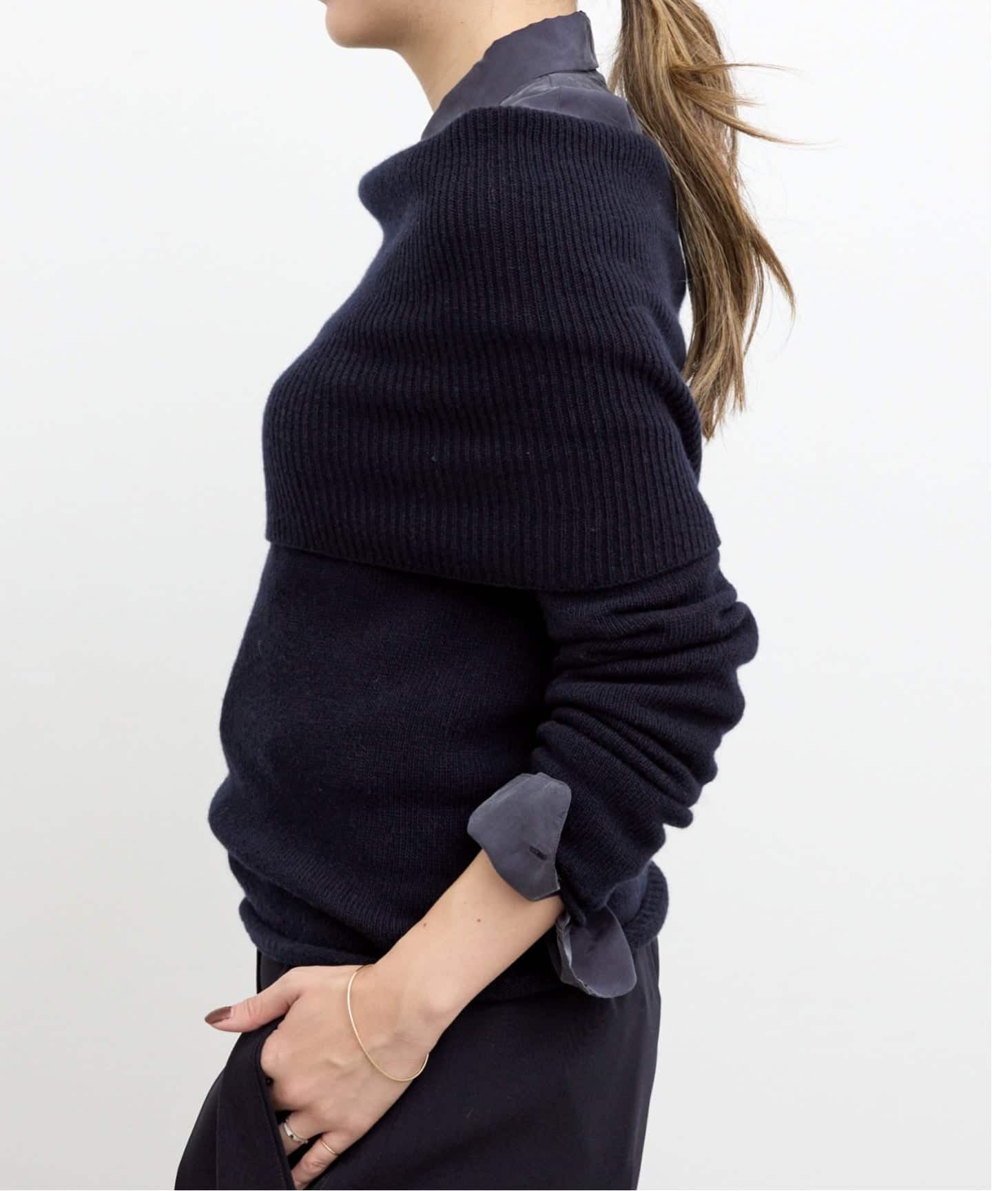 ROBERTO COLLINA/ロベルト コリーナ】 OFF SHOULDER KNIT