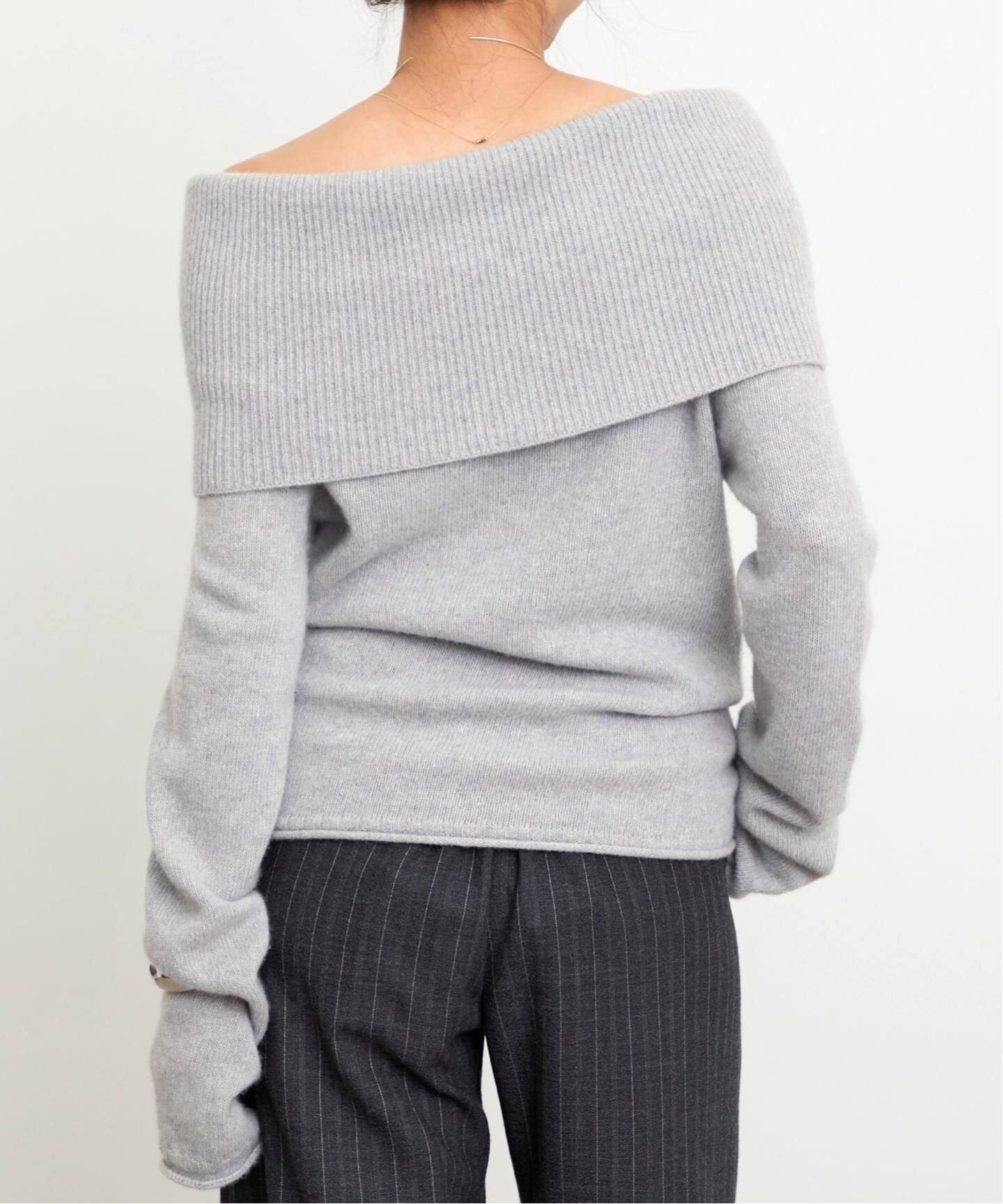 ROBERTO COLLINA/ロベルト コリーナ】 OFF SHOULDER KNIT