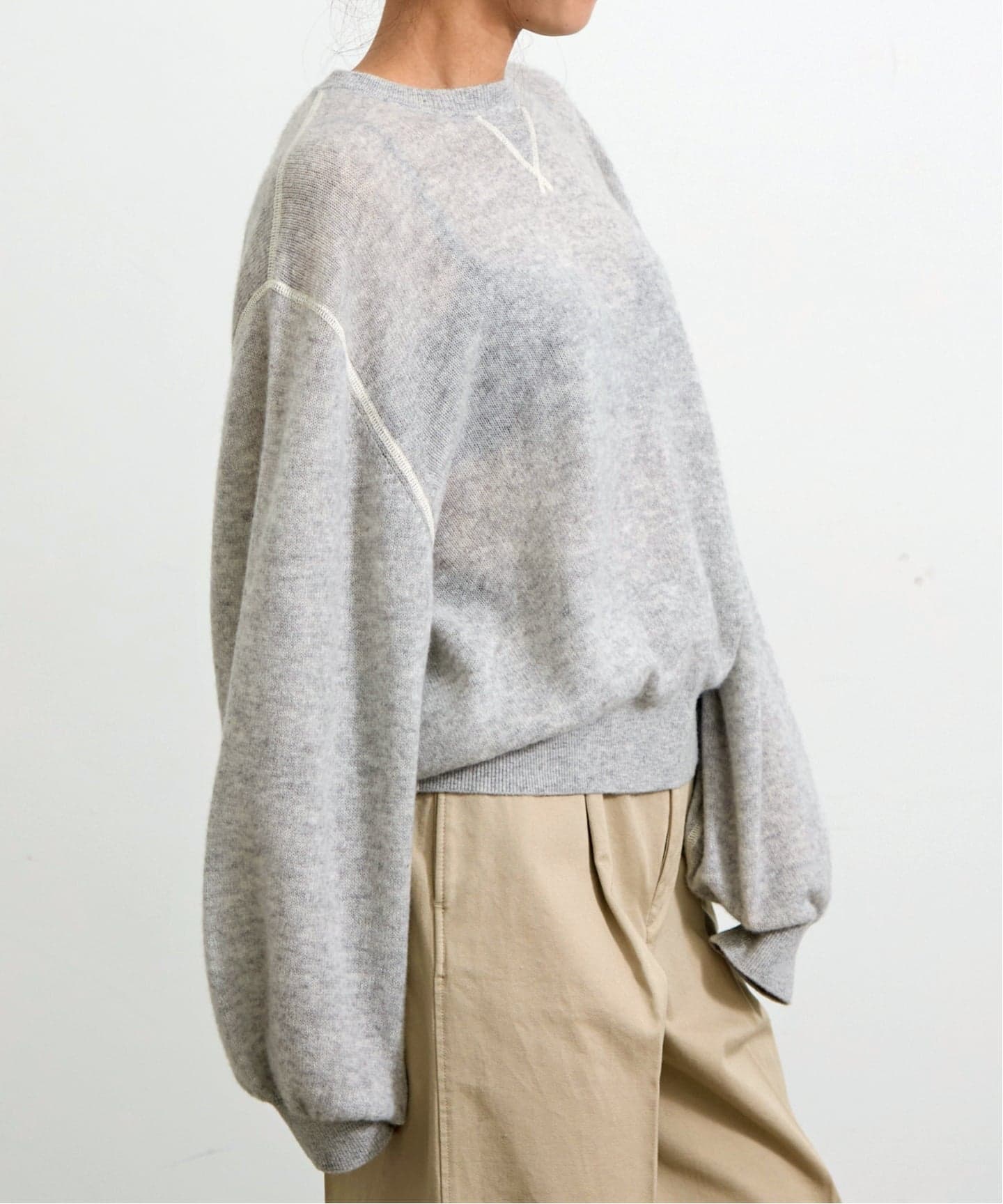 トップス L'Appartement C/N Volume Sleeve Knit 予約》【COUTURE D'ADAM/クチュール ド アダム】 VOLUME SLEEVE