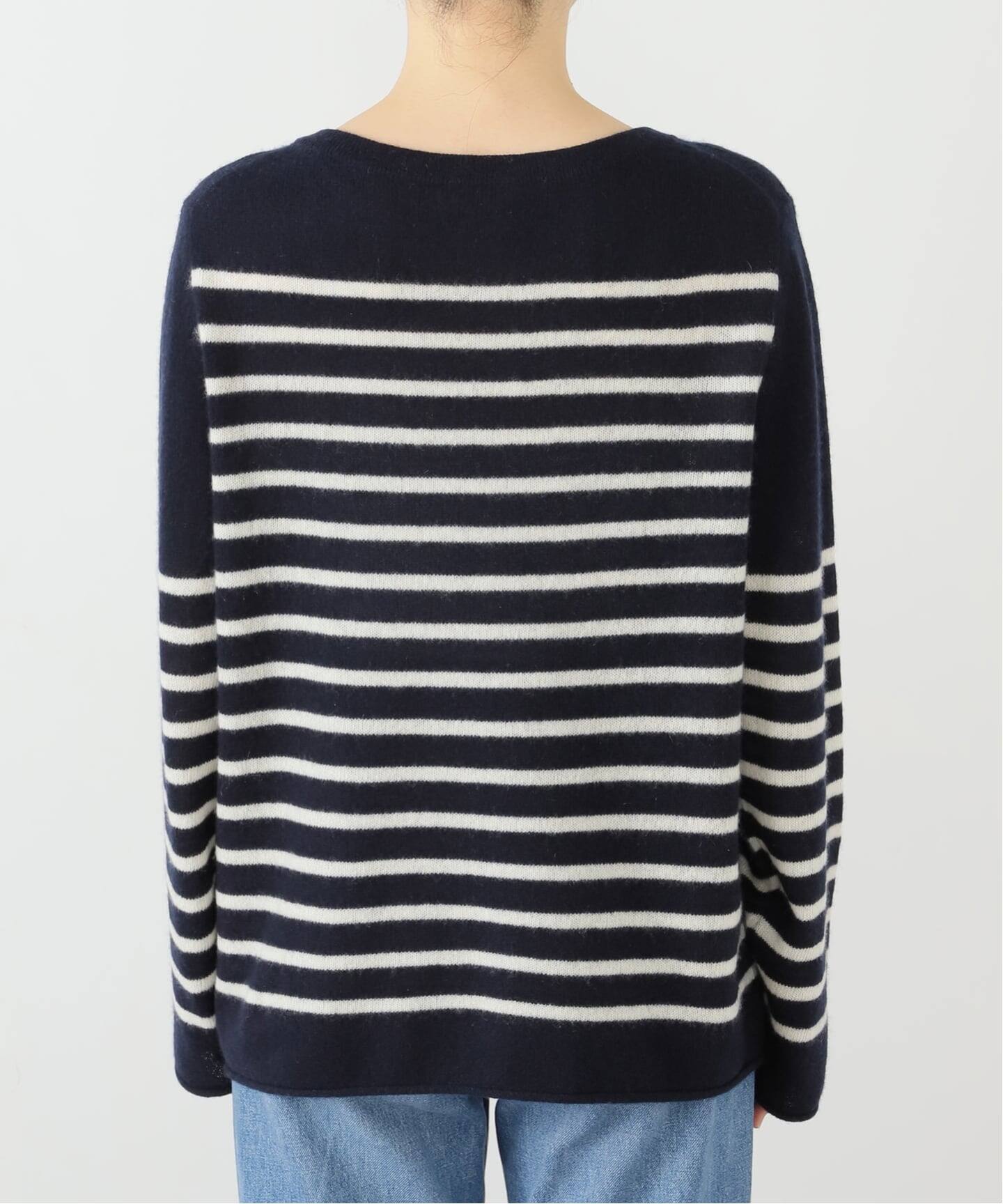 アパルトモンCASHMERE FRENCH MARINE BORDER COUTURE D'ADAM/クチュール ド アダム】 CASHMERE FRENCH MARINE