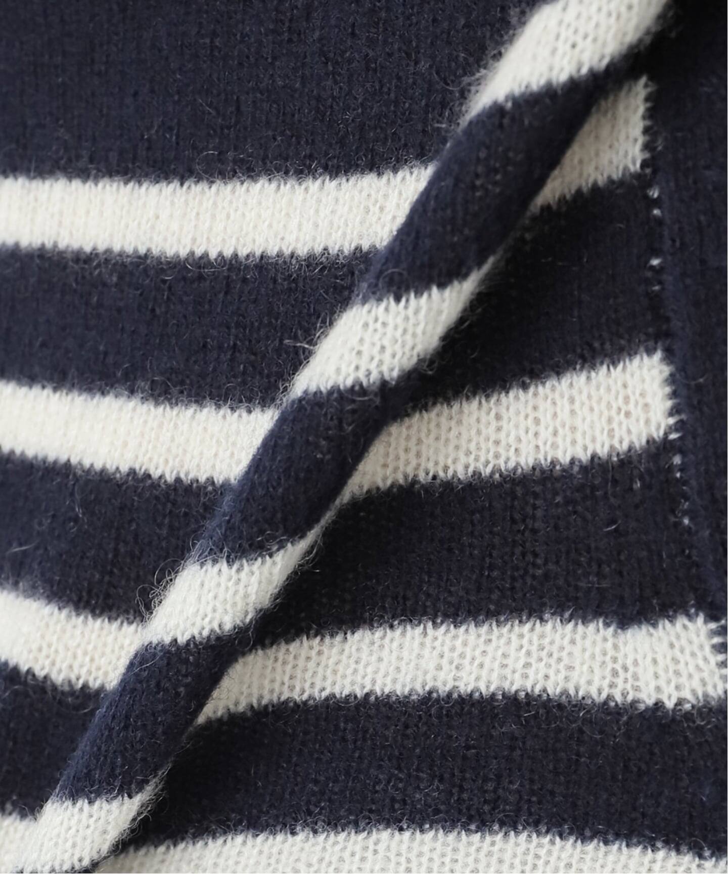 アパルトモンCASHMERE FRENCH MARINE BORDER COUTURE D'ADAM/クチュール ド アダム】 CASHMERE FRENCH MARINE