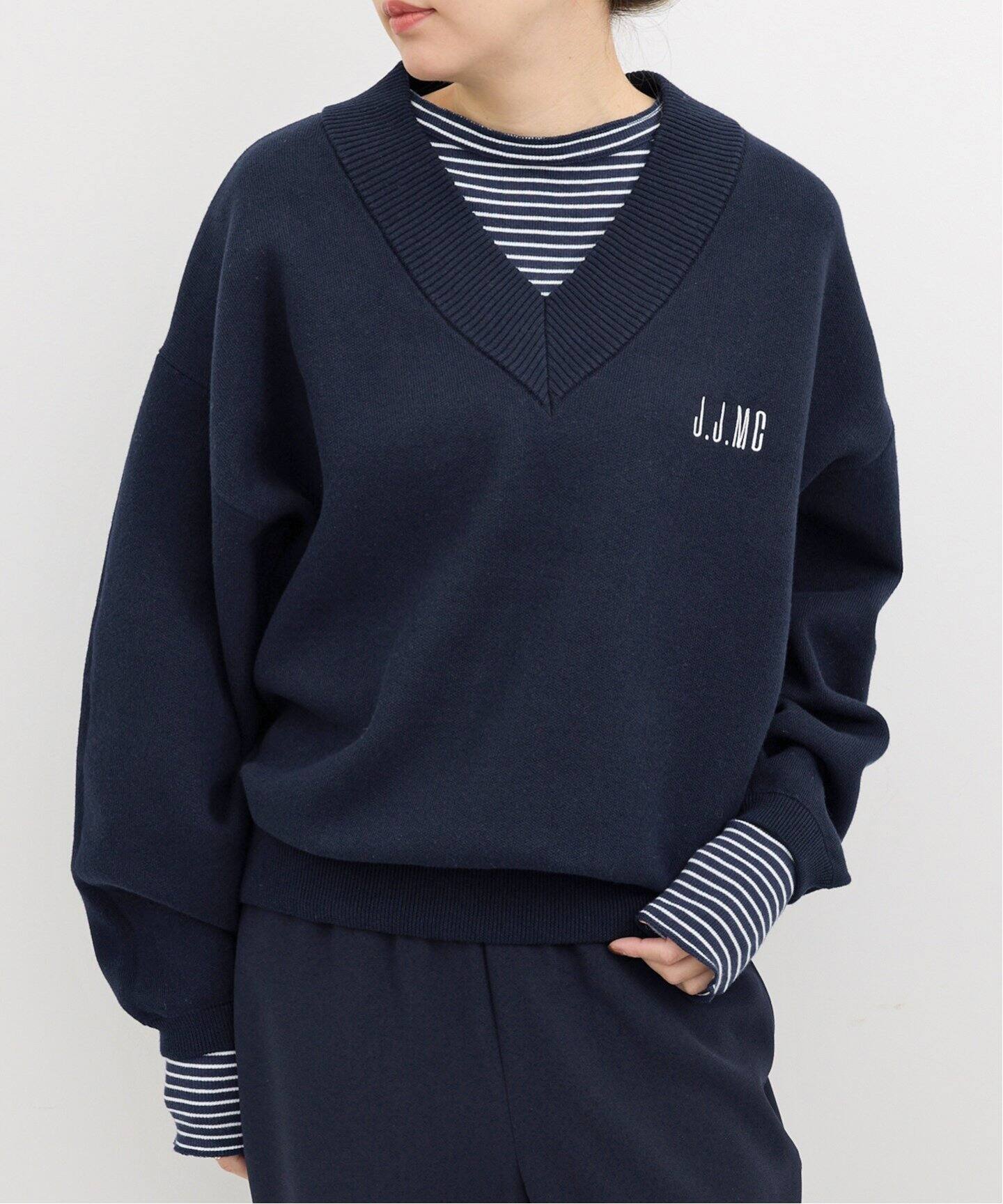 J.J.MERCER/ジェイジェイマーサー】 V NECK KNIT（ニット／セーター  