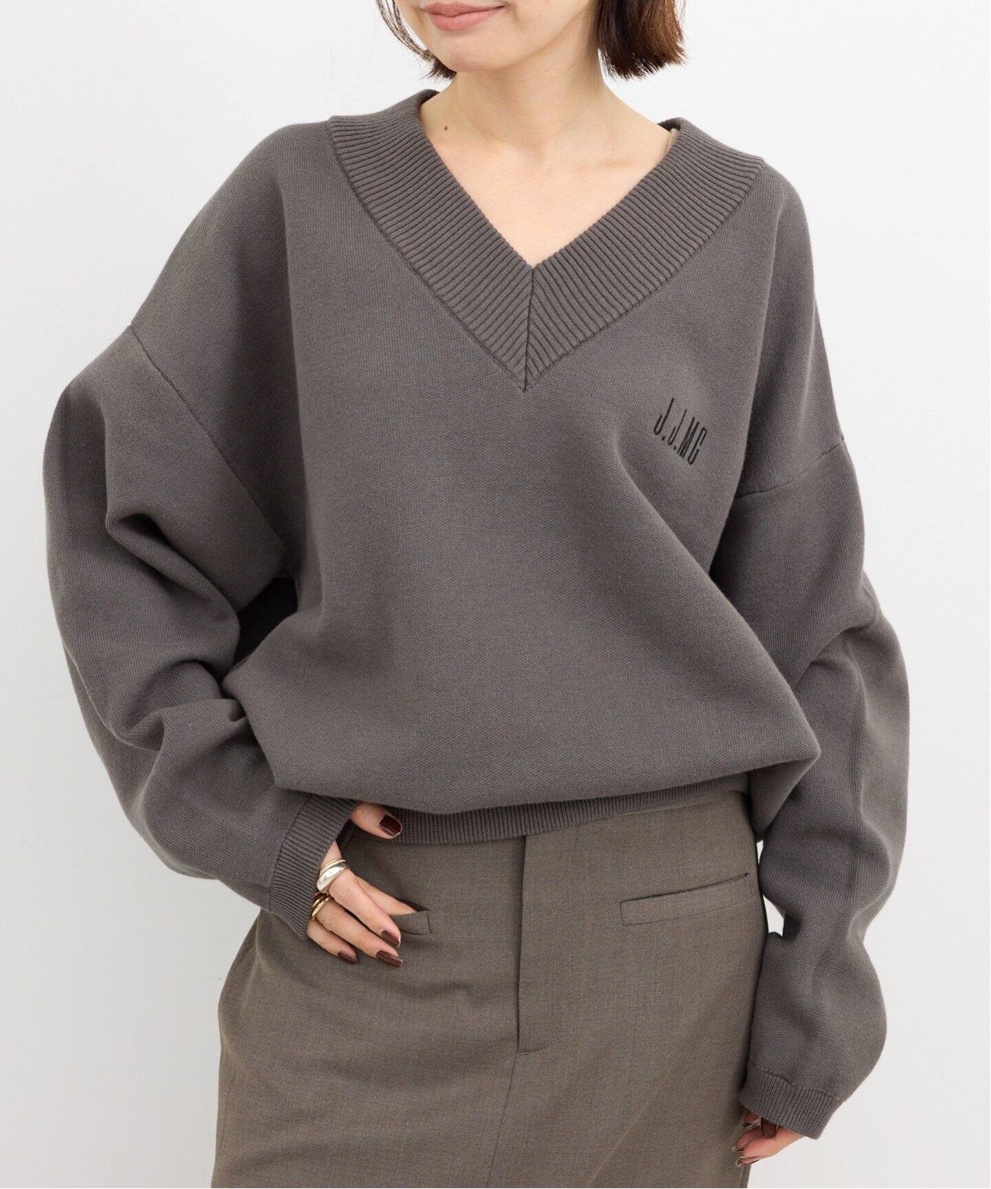 J.J.MERCER/ジェイジェイマーサー】 V NECK KNIT（ニット／セーター  
