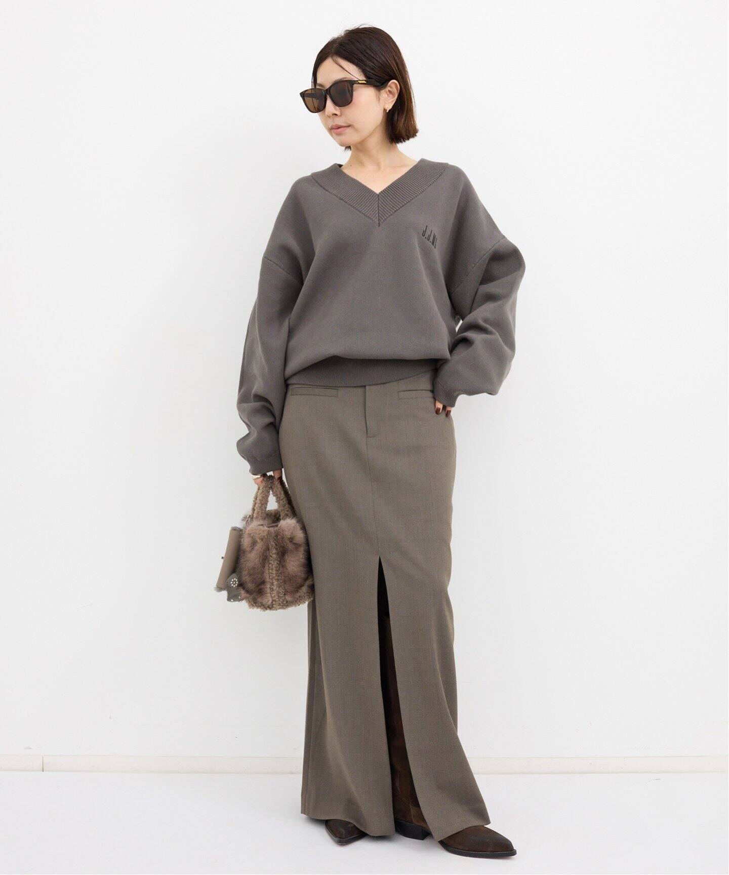 J.J.MERCER/ジェイジェイマーサー】 V NECK KNIT（ニット／セーター  