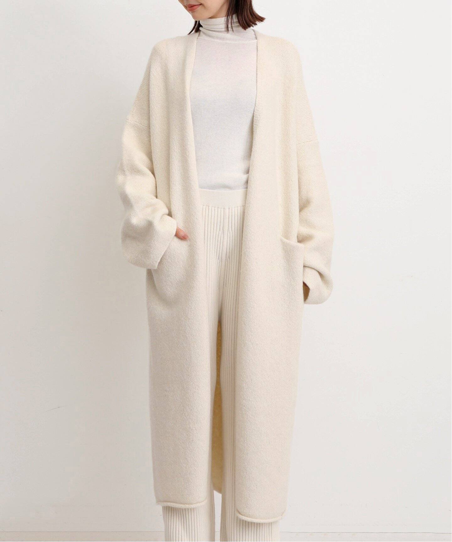 LAUREN MANOOGIAN/ローレン マヌージアン】 LONG OPEN CARDIGAN  