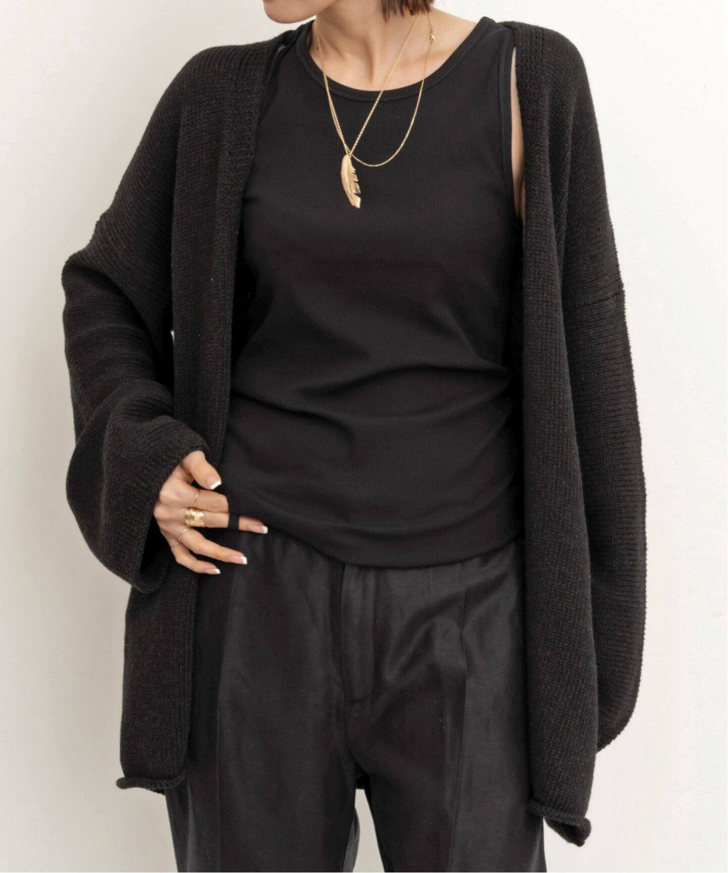 LAUREN MANOOGIAN/ローレン マヌージアン】 SHORT CARDIGAN  