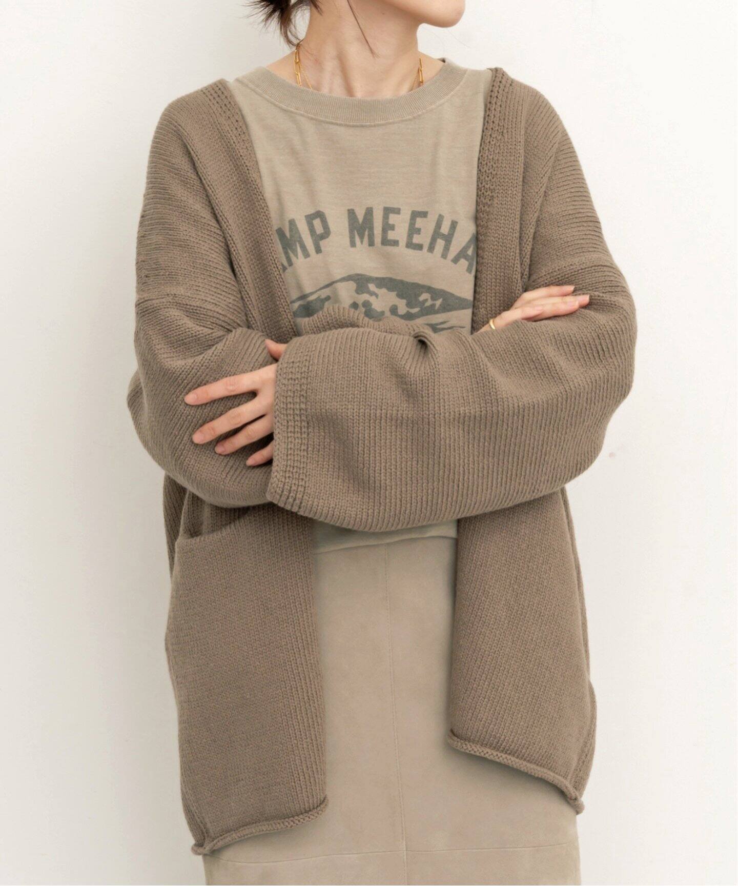 LAUREN MANOOGIAN/ローレン マヌージアン】 SHORT CARDIGAN  