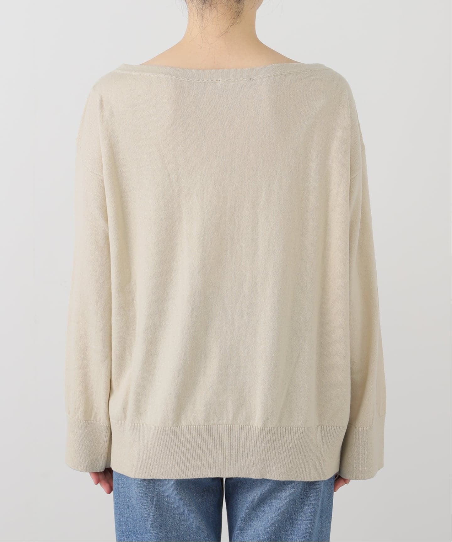 CANESSA/カネッサ】 BOAT NECK CASHMERE KNIT(ニット/セーター CANESSA/カネッサ】 BOAT NECK CASHMERE KNIT(ニット/セーター