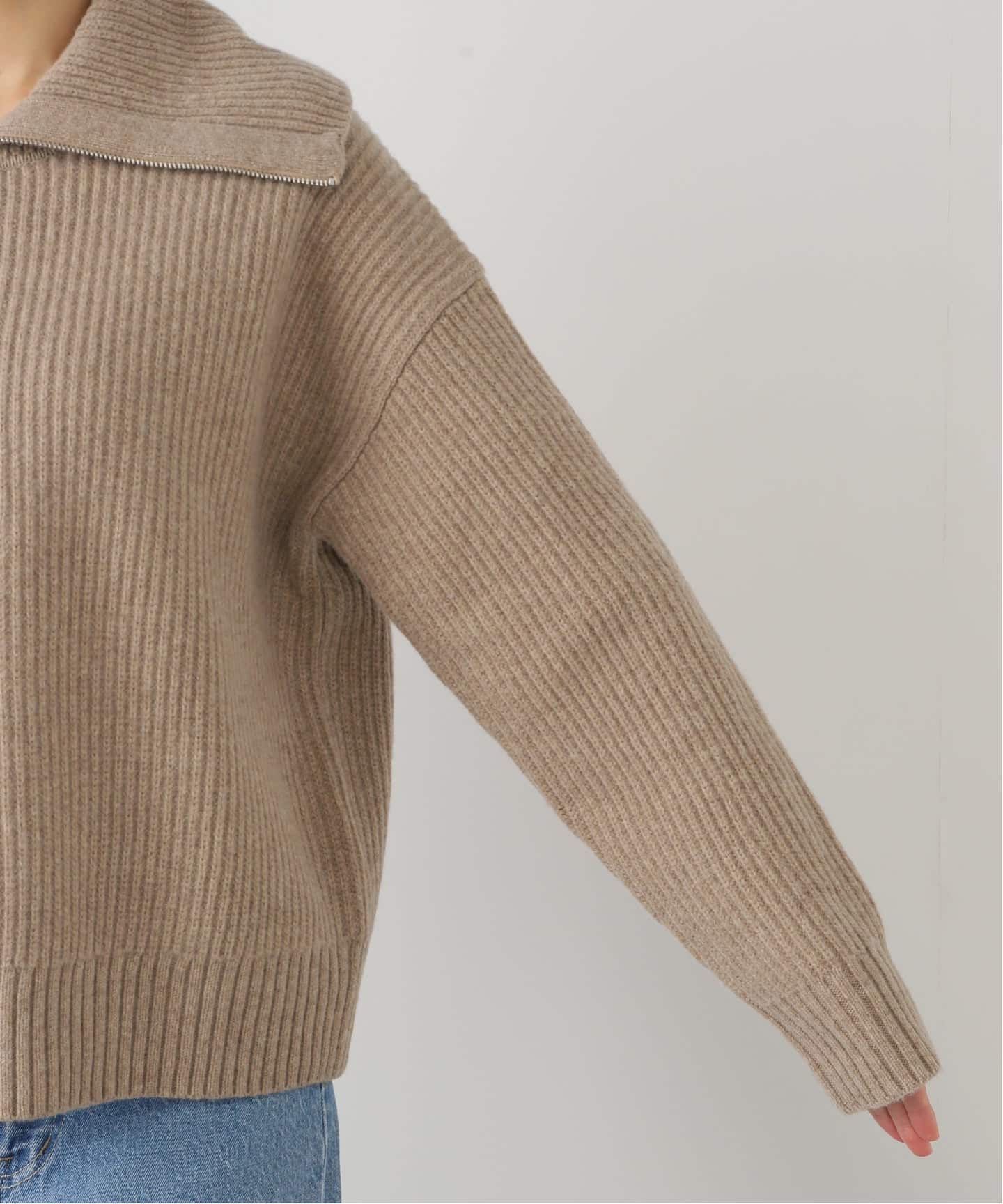 FILIPPA K/フィリッパ コー】 HALF ZIP RIBBED WOOL KNIT（ニット