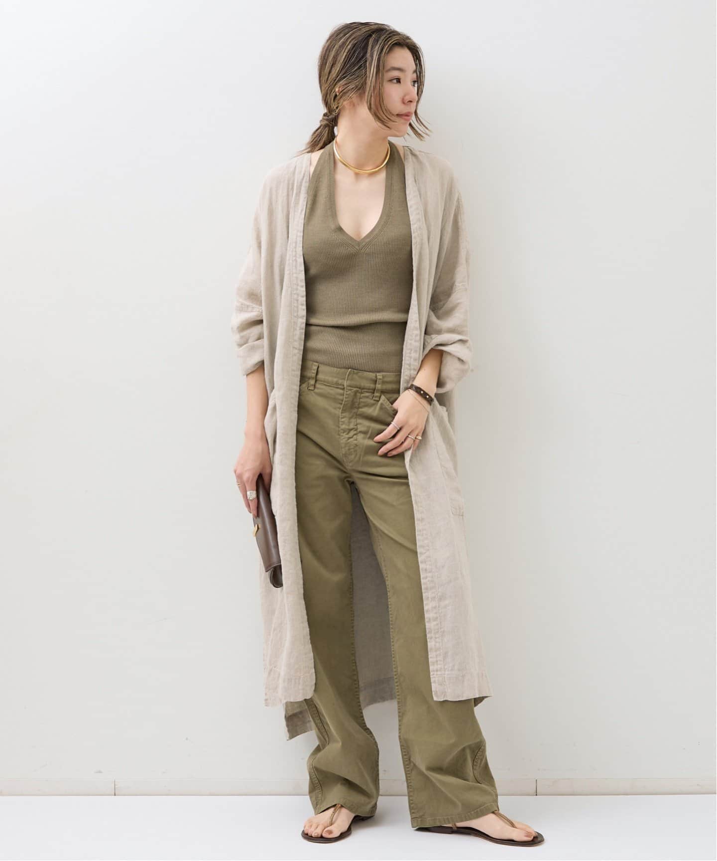 アパルトモン　【NILI LOTAN/ニリ ロータン】HOODIE PARKER NILI LOTAN/ニリ ロタン】 CALLIE ZIP UP HOODIE（パーカー）｜L