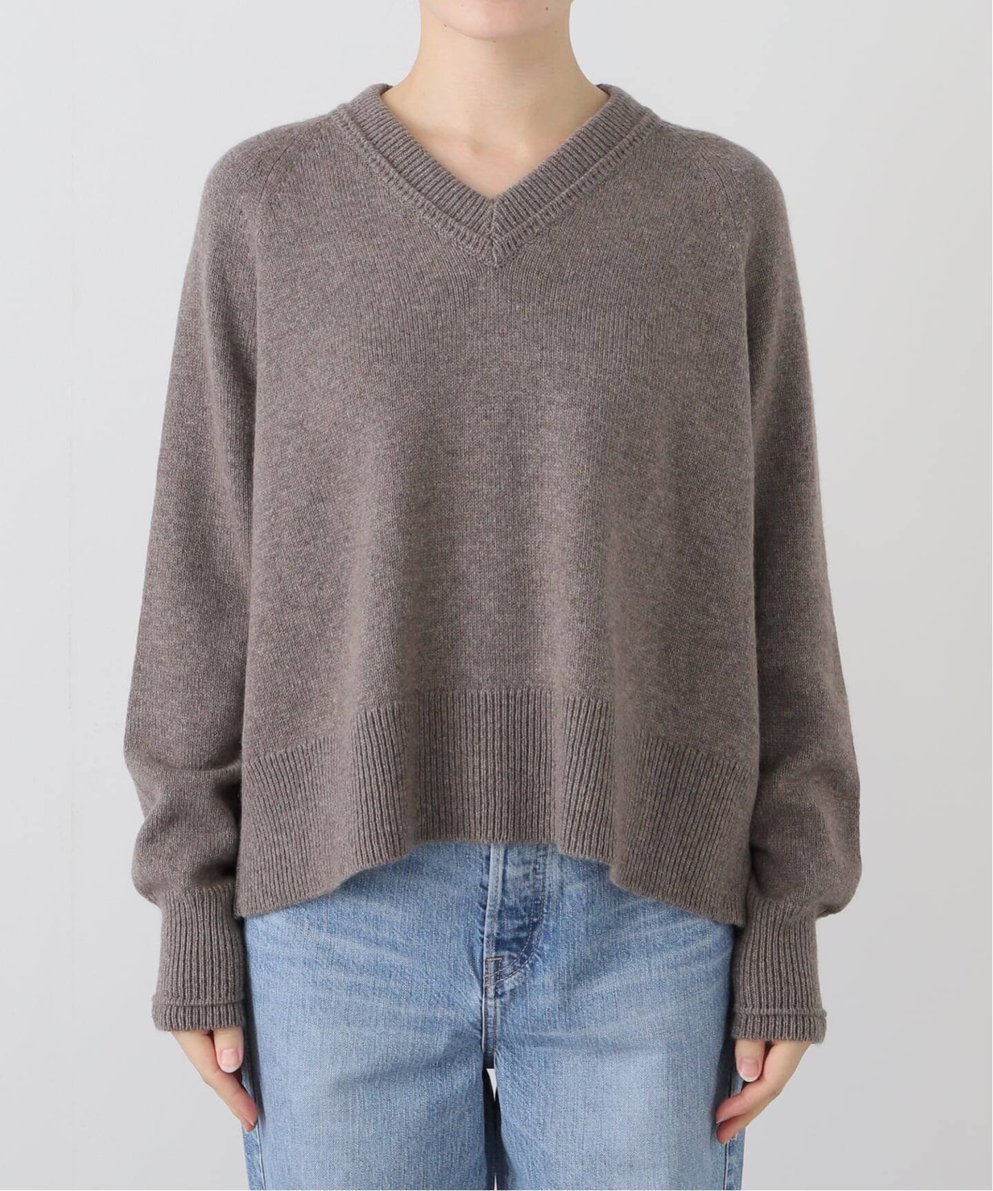 CORDERA/コルデラ】 CASHMERE V NECK SWEATER（ニット／セーター）｜L