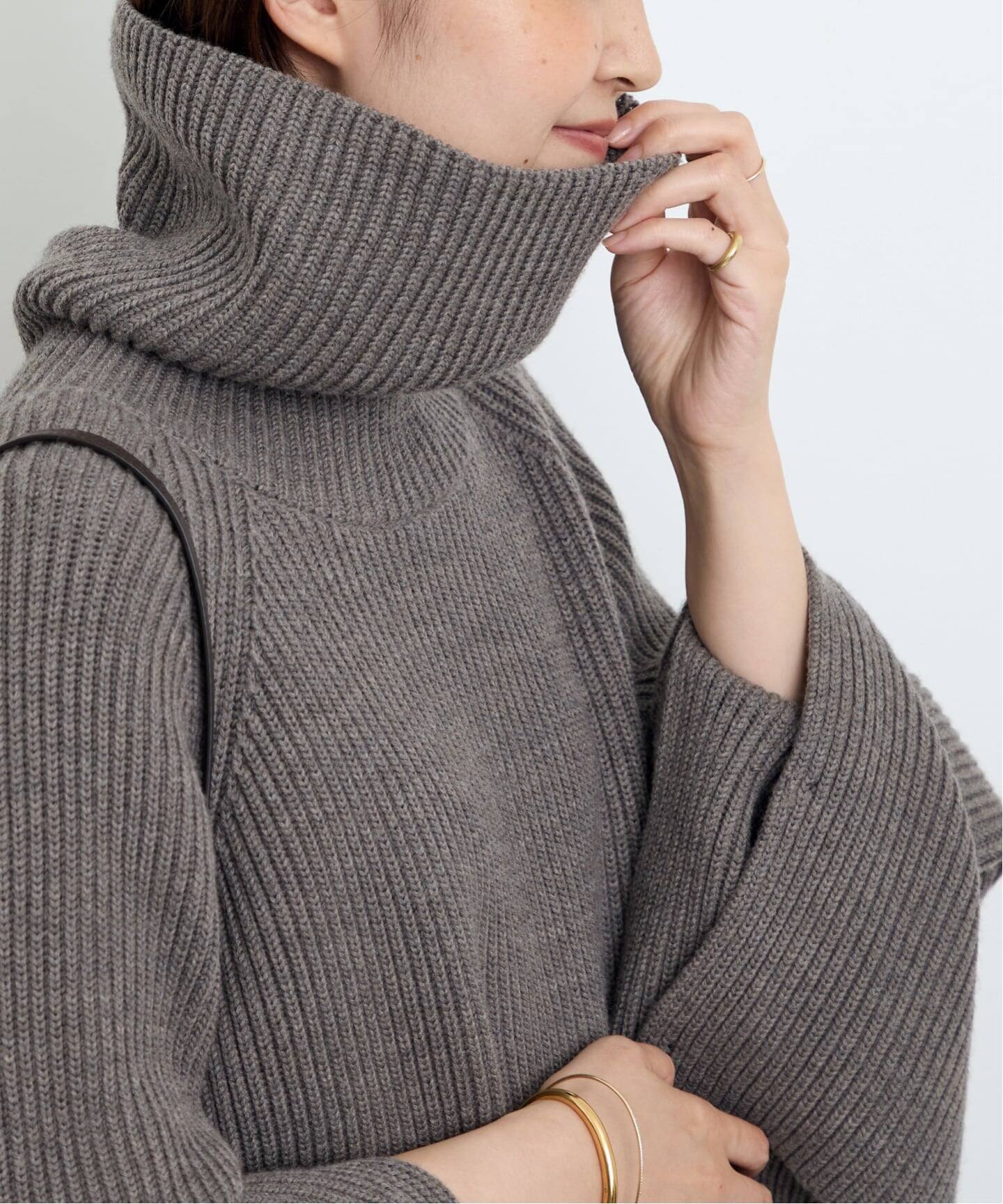 MKDT STUDIO KARLOTTA TURTLE NECK KNITニット MKDT STUDIO/エムケーディーティー ストゥディオ】 KARLOTTA TURTLE