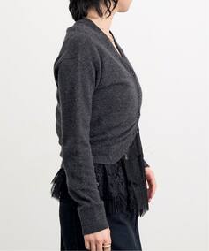 R13/アールサーティーン】 WRAP AROUND CARDIGAN（カーディガン）｜L 
