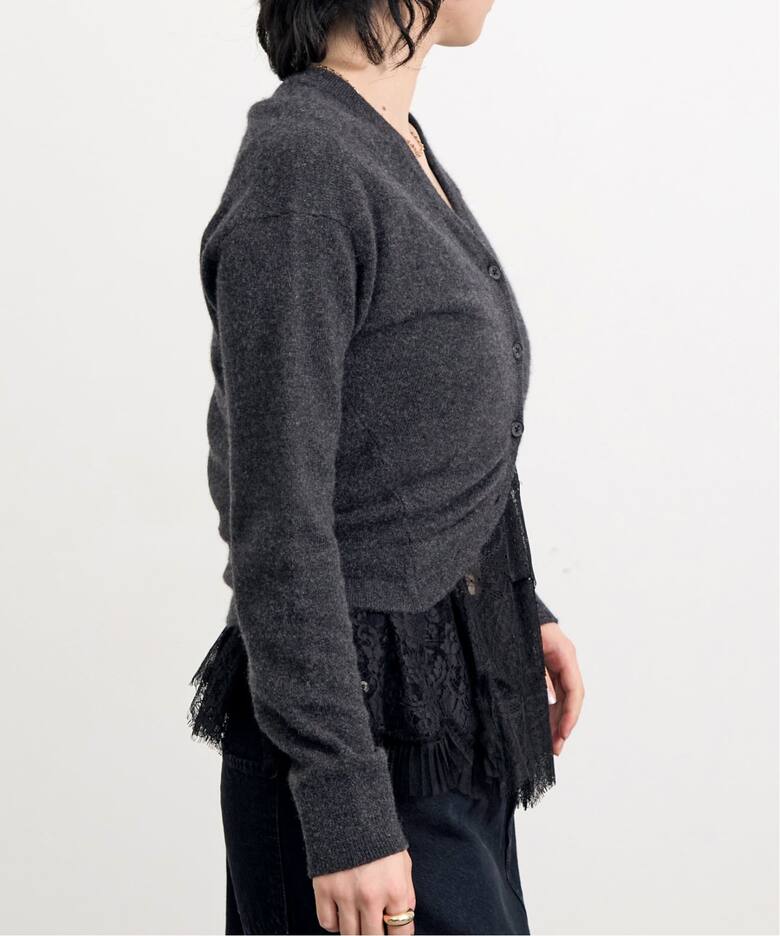 R13/アールサーティーン】 WRAP AROUND CARDIGAN（カーディガン）｜L