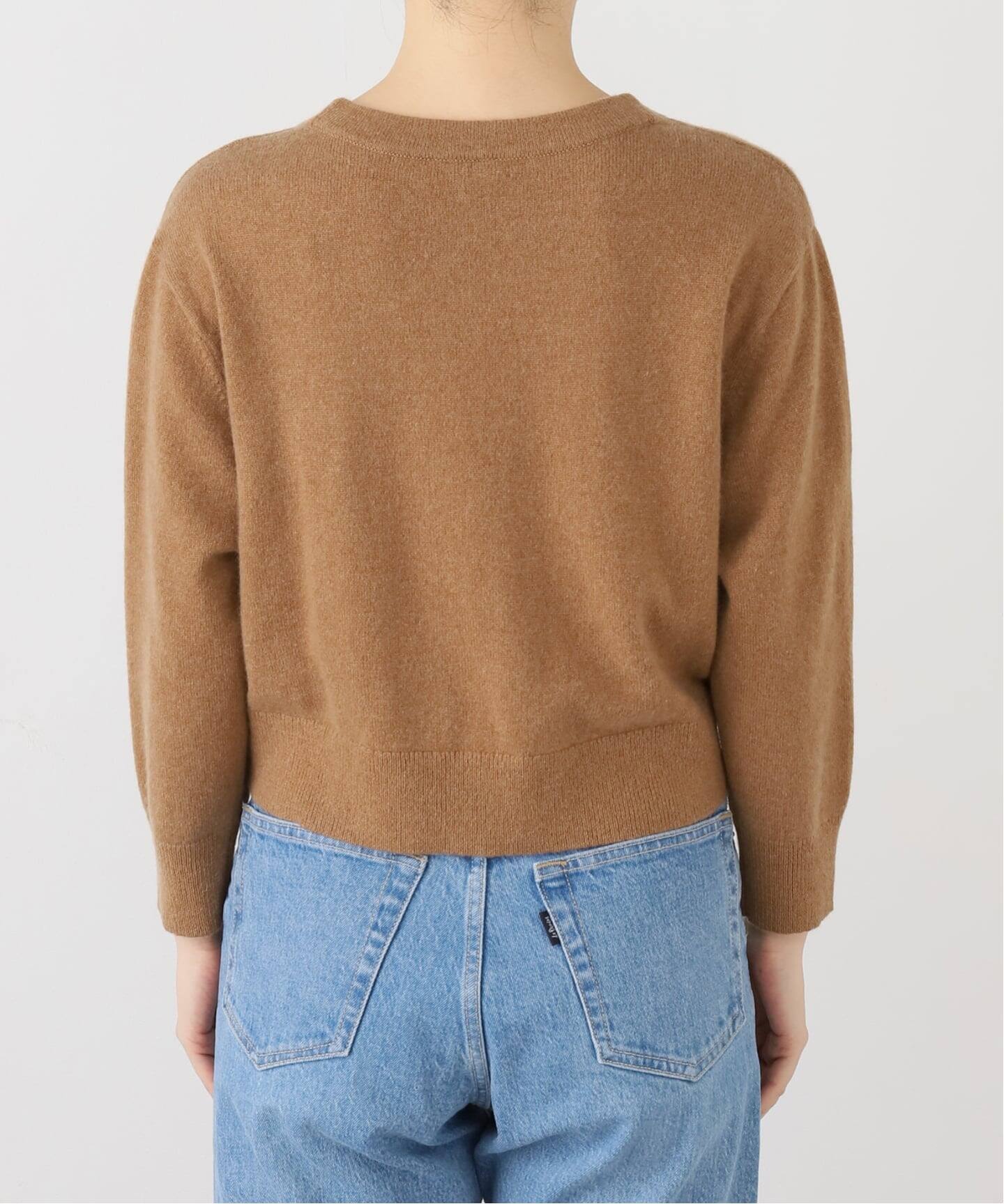 R13/アールサーティーン】 3/4 SLEEVE TWISTED FRONT CARDIGAN