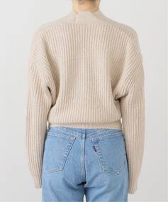 R13/アールサーティーン】 SPLIT HEM RIBBED CARDIGAN（カーディガン 