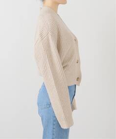 R13/アールサーティーン】 SPLIT HEM RIBBED CARDIGAN（カーディガン 