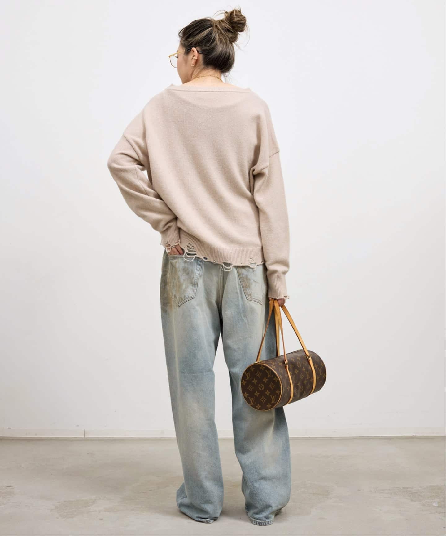 J'M DESIGN/ジェイエム デザイン】 DAMAGE KNIT TOP（ニット