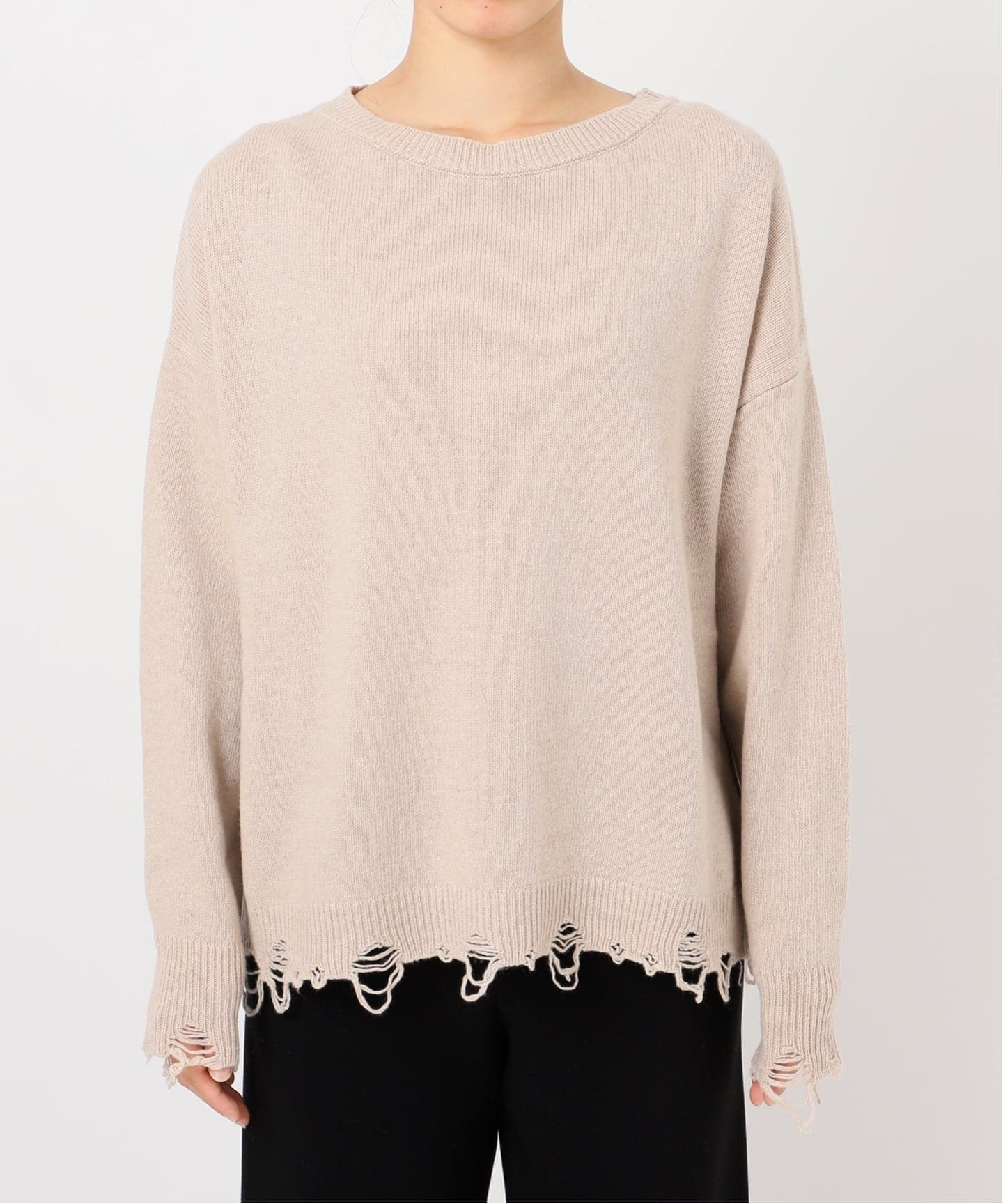 J'M DESIGN/ジェイエム デザイン】 DAMAGE KNIT TOP（ニット