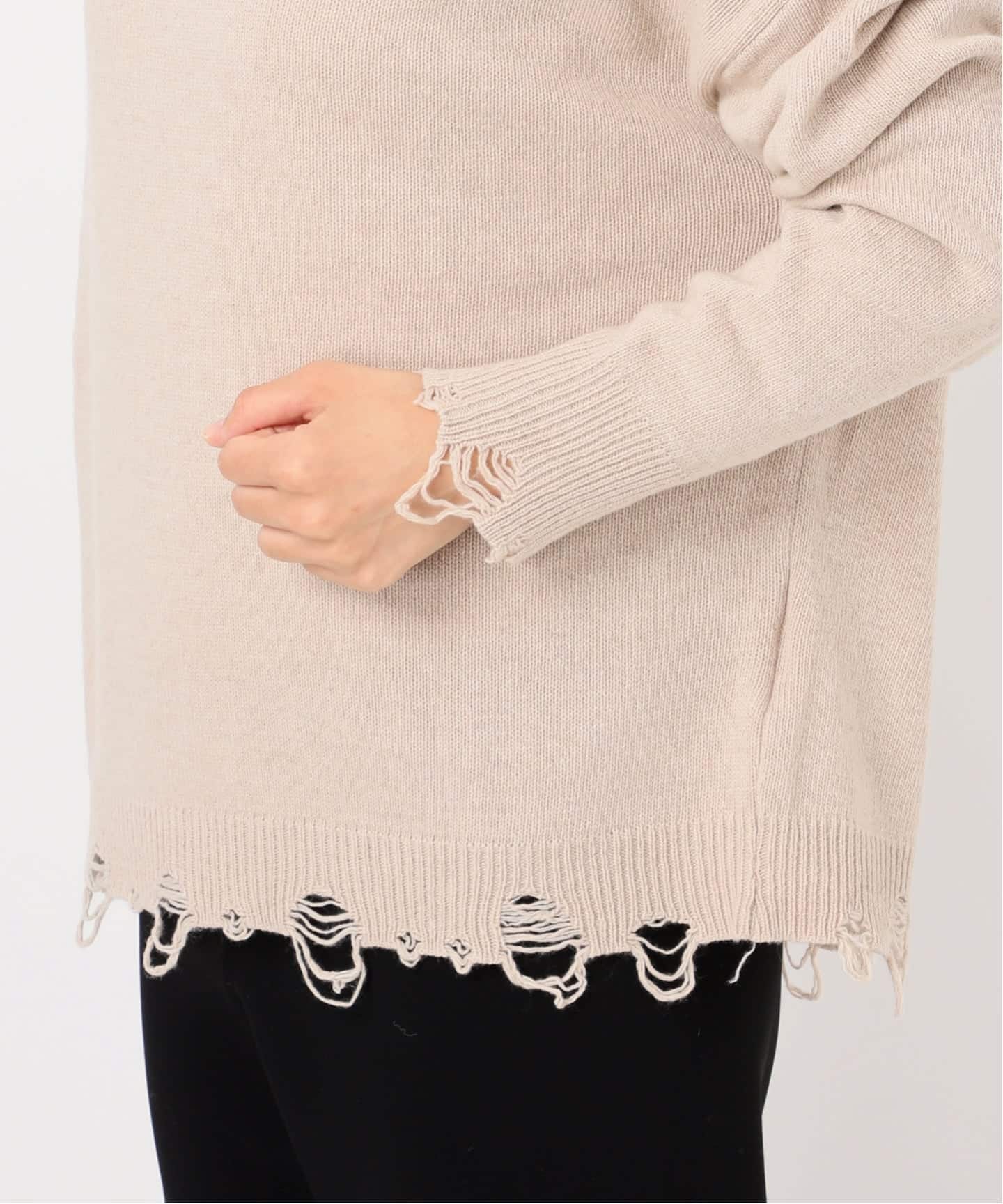 J'M DESIGN/ジェイエム デザイン】 DAMAGE KNIT TOP（ニット