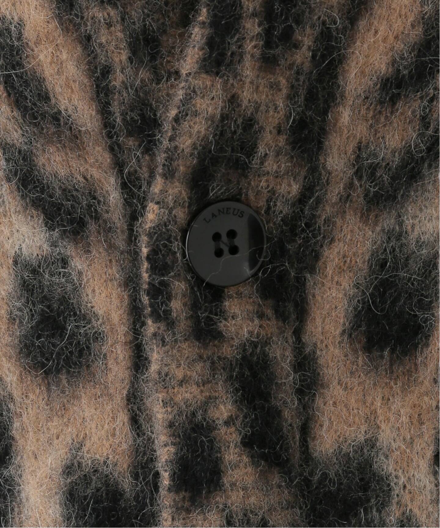 LANEUS/ラネウス】 LEOPARD CARDIGAN（ニット／セーター）｜L