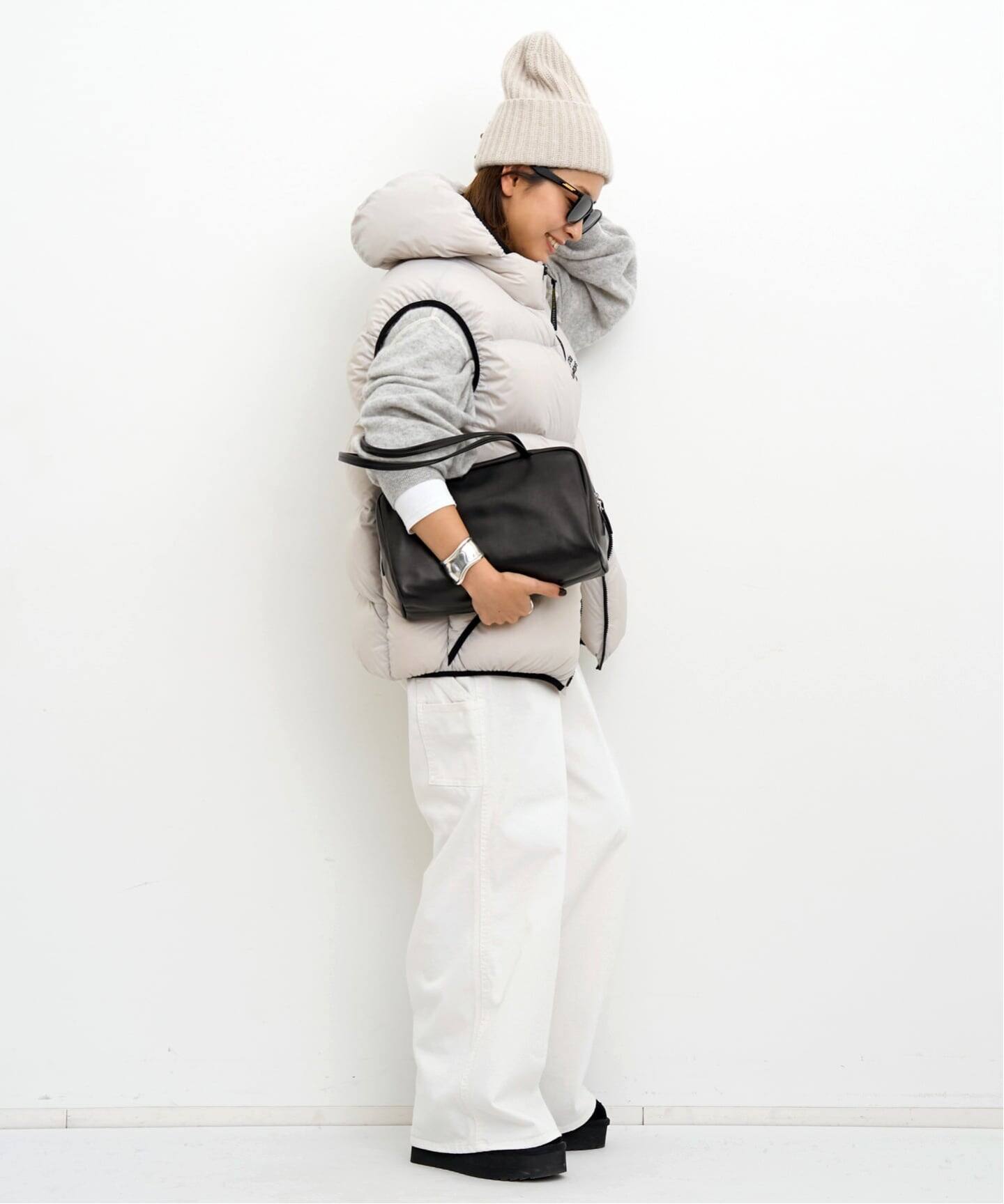 COUTURE D'ADAM/クチュール ド アダム】 VOLUME SLEEVE CASHMERE KNIT