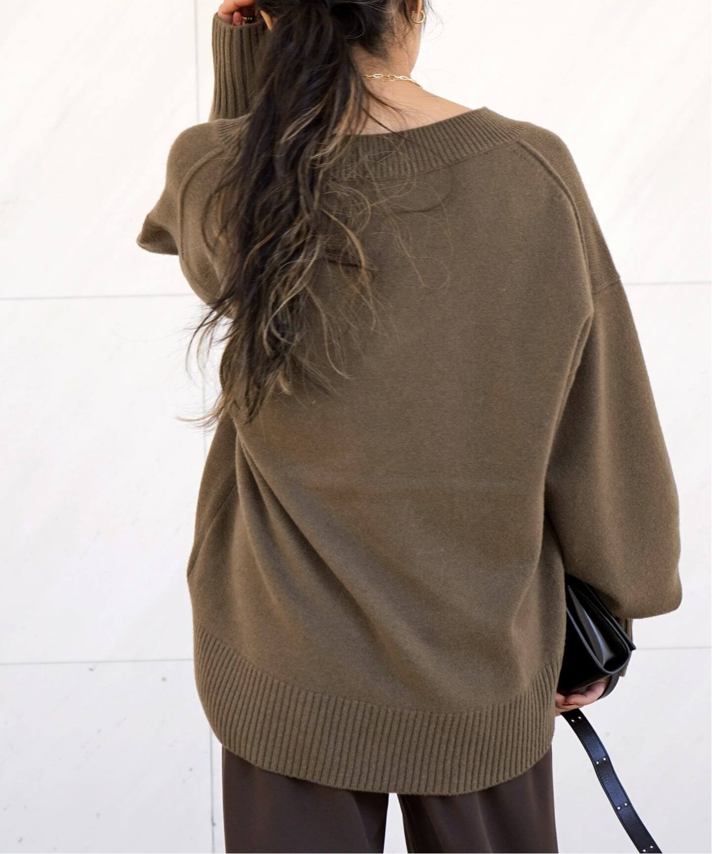 MULE Vネックプルオーバー（ニット／セーター）｜AP STUDIO（エーピー