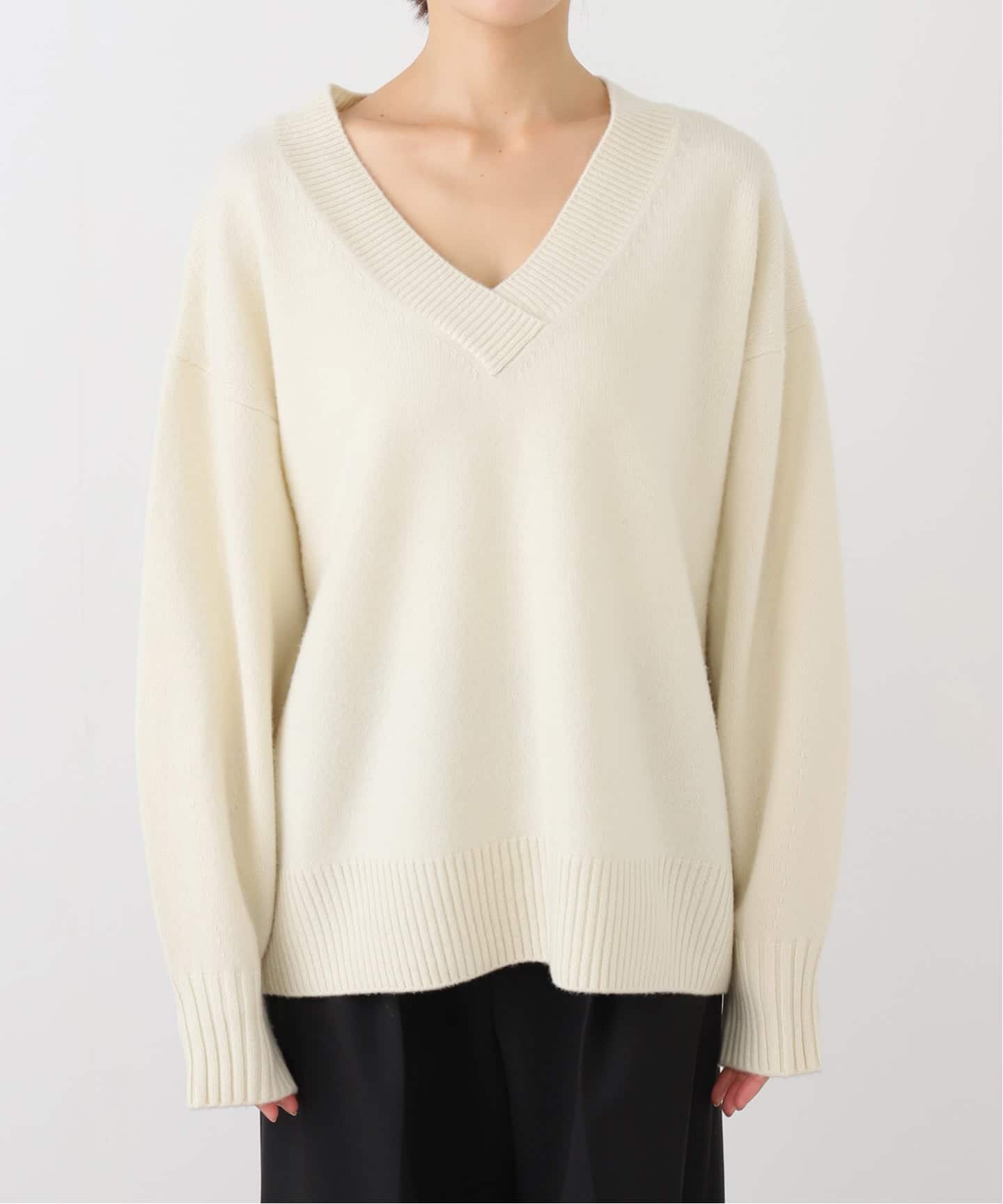 MULE Vネックプルオーバー（ニット／セーター）｜AP STUDIO（エーピー