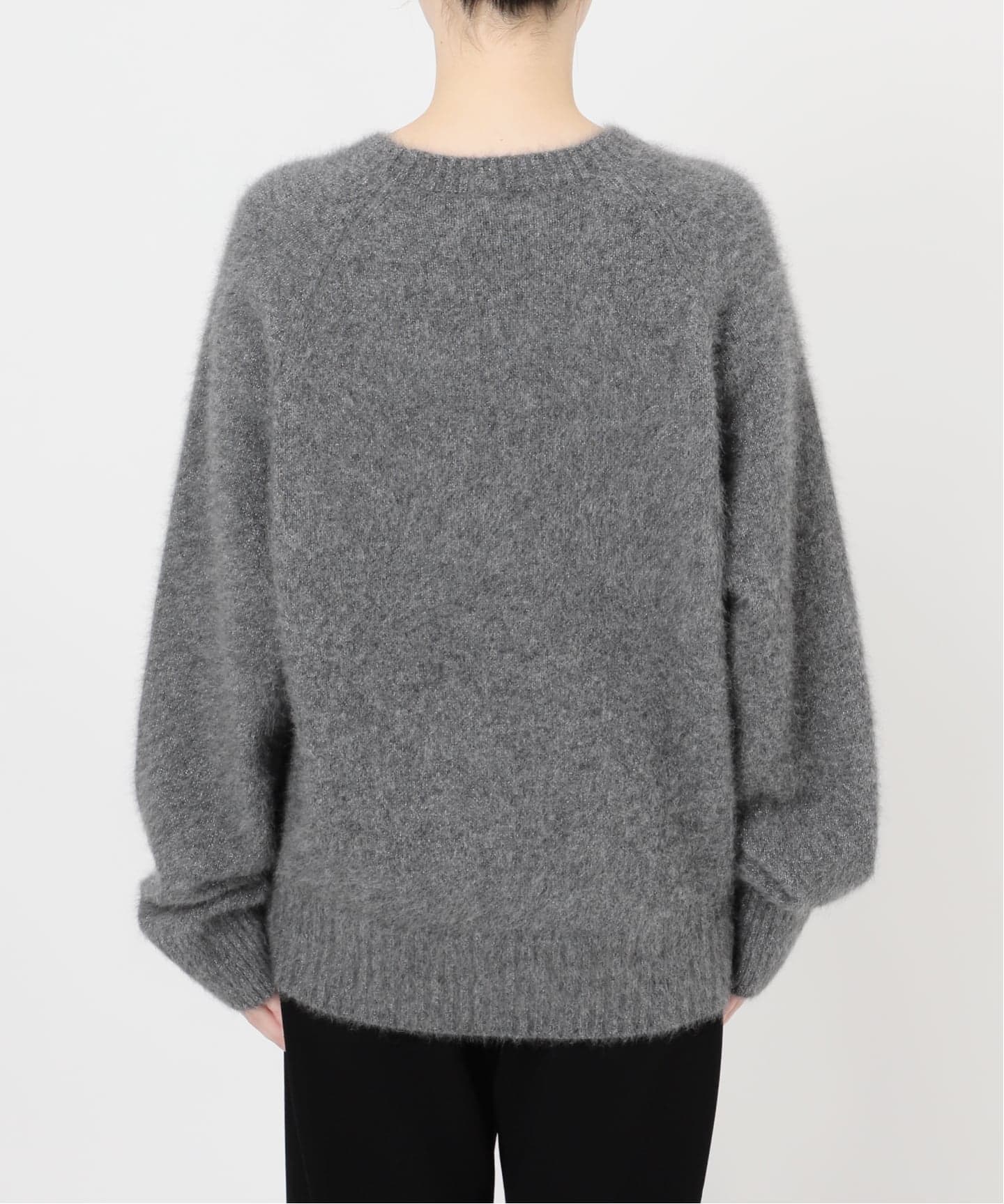 フォックスブレンドラメクルーネックプルオーバー（ニット／セーター