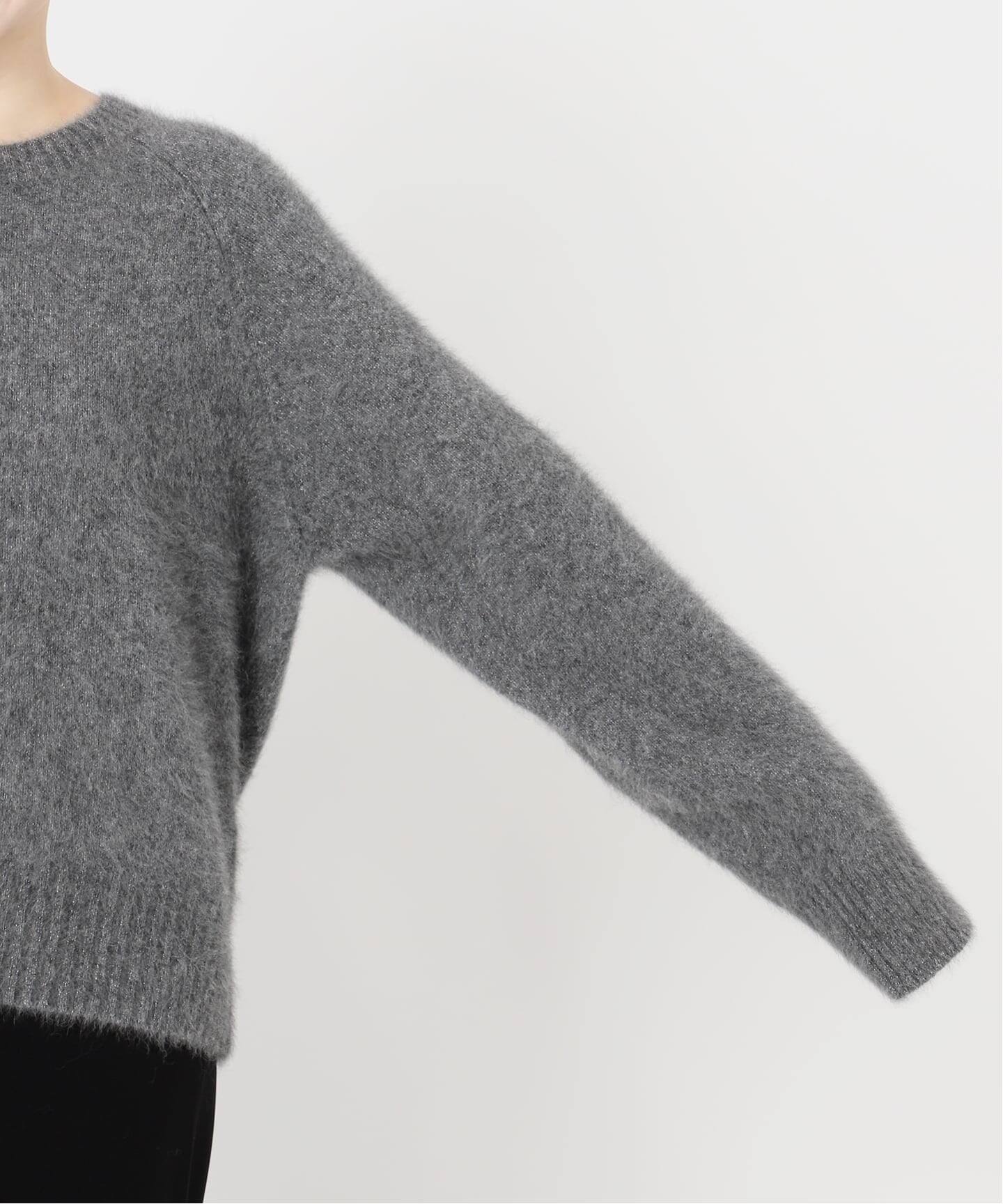 フォックスブレンドラメクルーネックプルオーバー（ニット／セーター