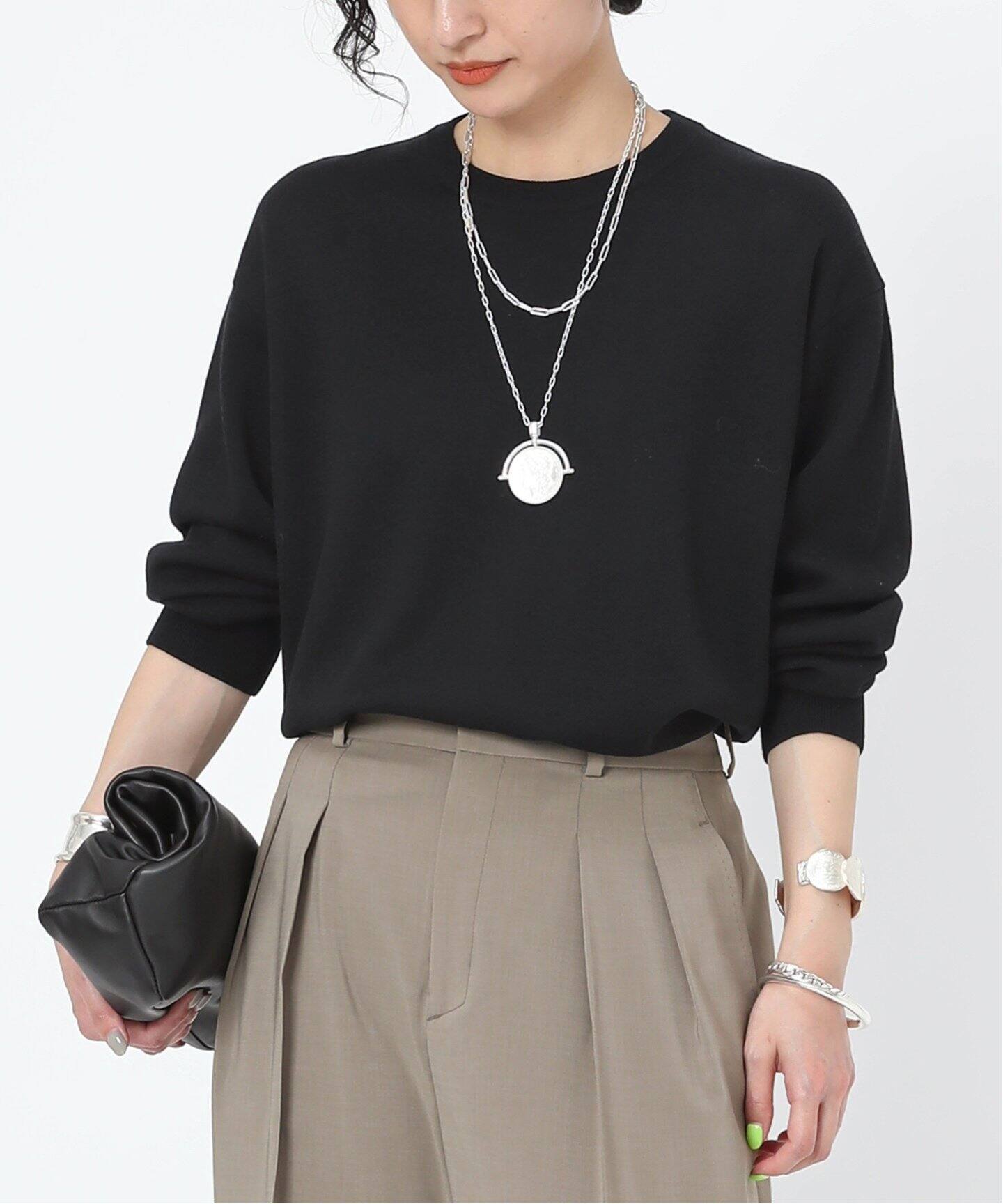 カルテットクルーネックニット（ニット／セーター）｜AP STUDIO  