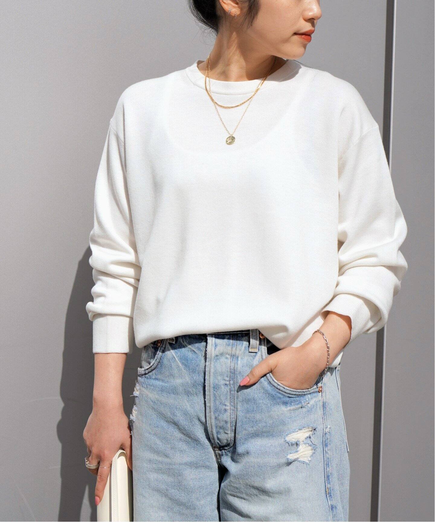 カルテットクルーネックニット（ニット／セーター）｜AP STUDIO  