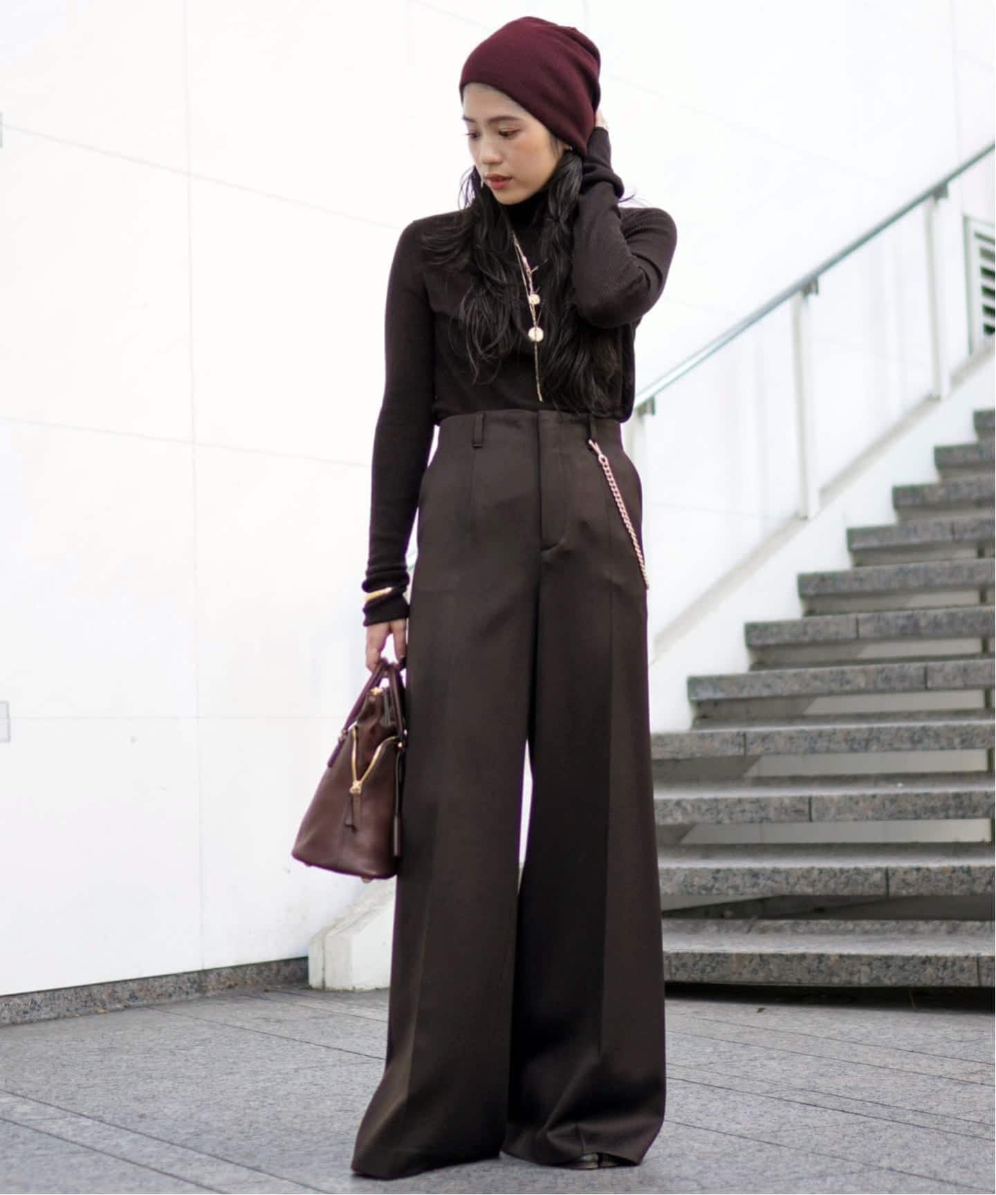 【美品✨】AP STUDIO シルク混　リブタートルニット　ブラック ウールシルクタートルネックニット（ニット／セーター）｜AP STUDIO