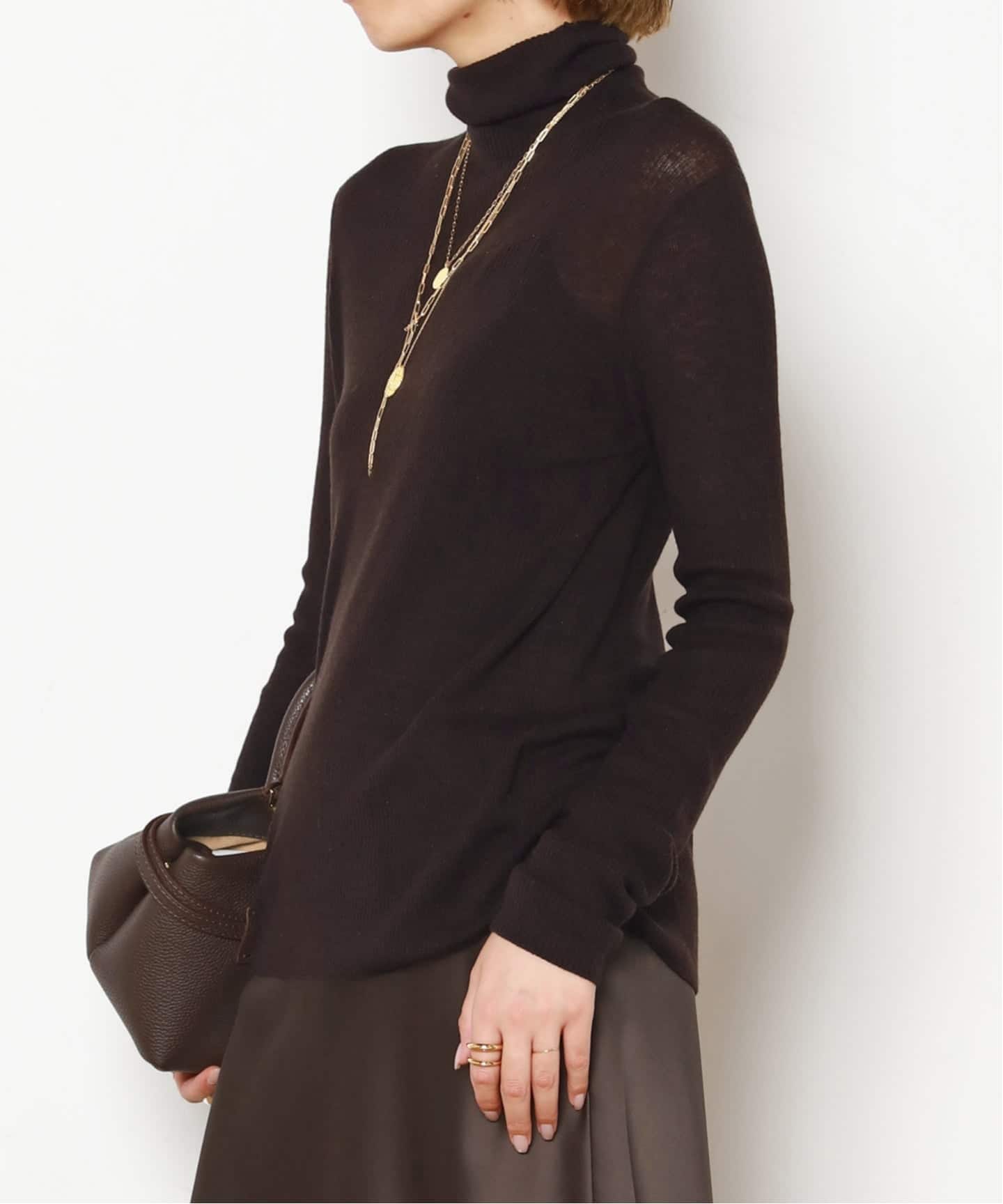 ウールシルクタートルネックニット(ニット/セーター)|AP STUDIO ウールシルクタートルネックニット(ニット/セーター)|AP STUDIO