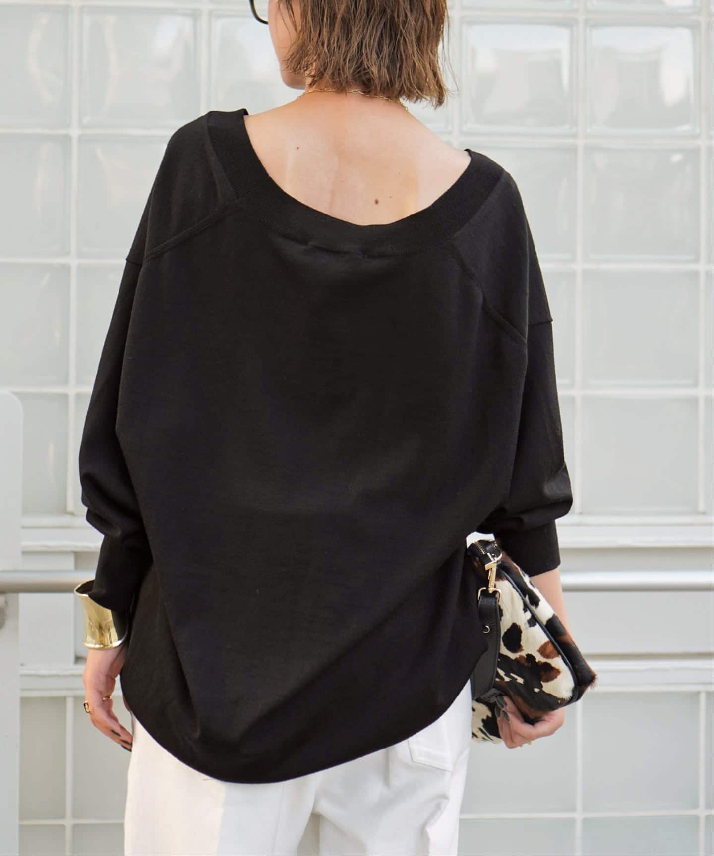 ディープVネックニット（ニット／セーター）｜AP STUDIO