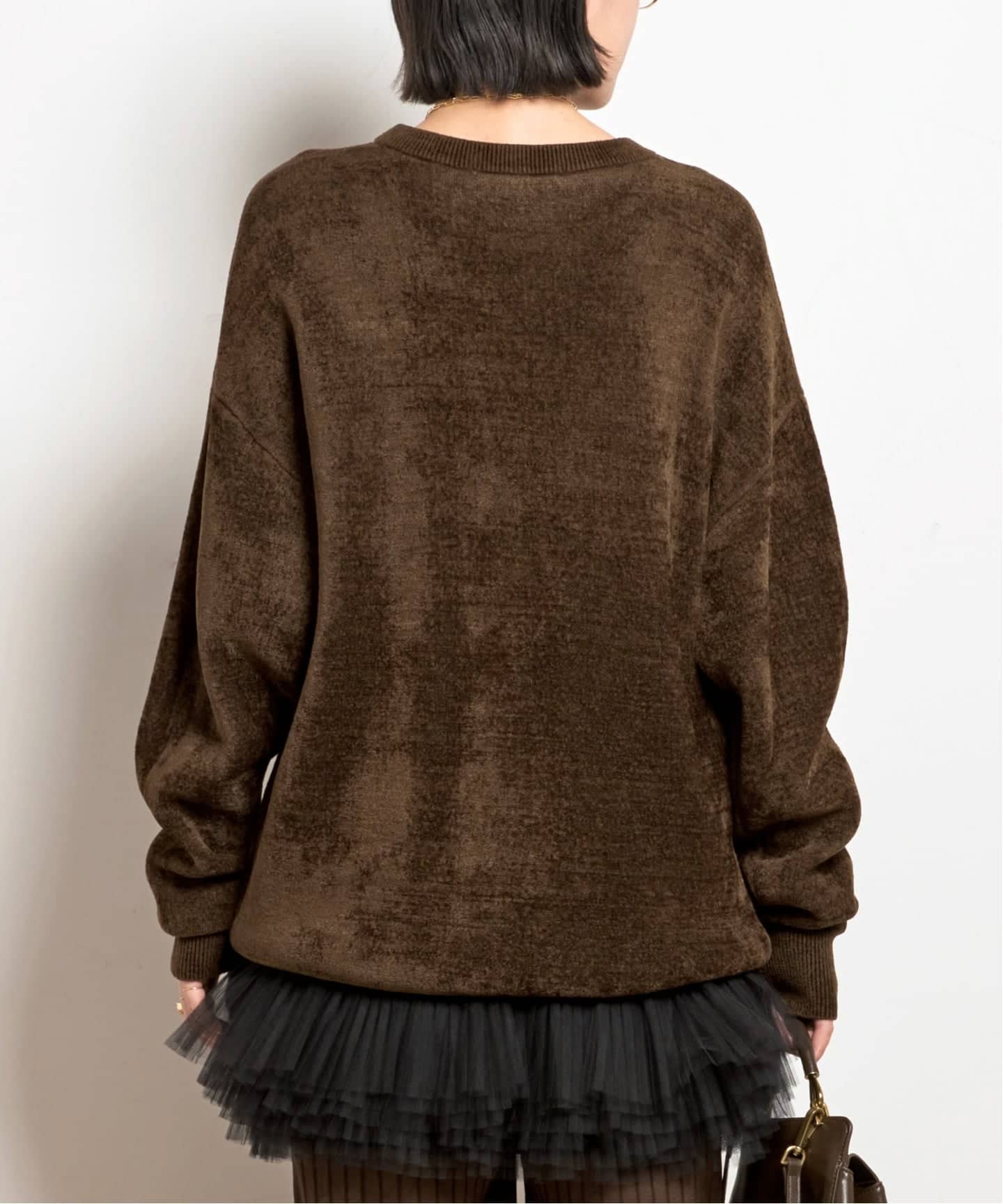 極美品♡ AP STUDIO アルパカ クルーネックニット セーター ブラウン 極美品♡ AP STUDIO アルパカ クルーネックニット セーター ブラウン