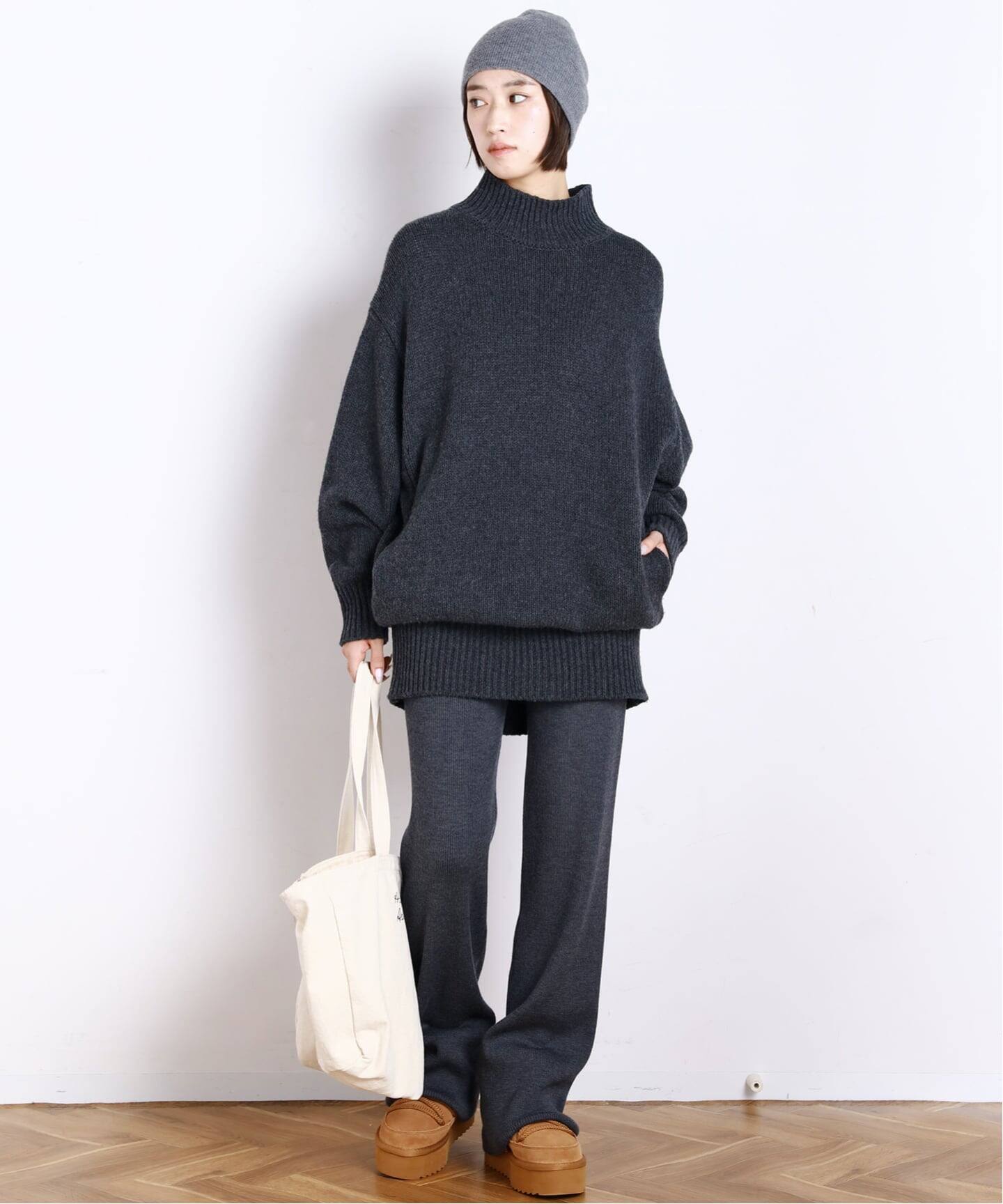 ウールカシミヤチュニックニット（ニット／セーター）｜AP STUDIO