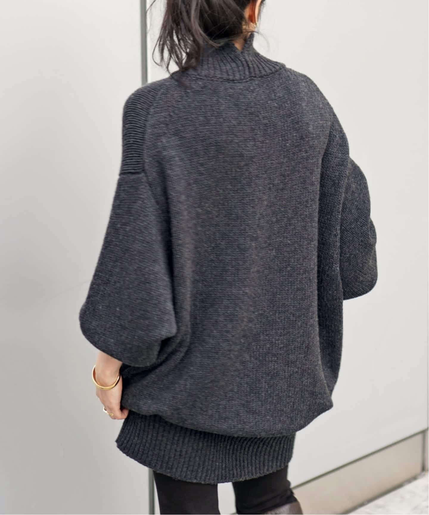 ウールカシミヤチュニックニット（ニット／セーター）｜AP STUDIO